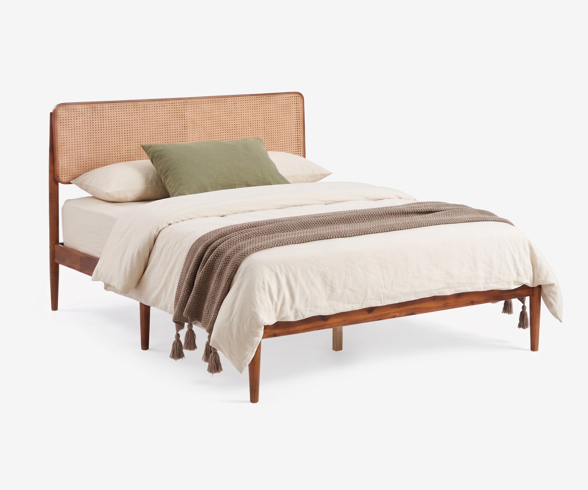 Rattan Woven Bed Frame