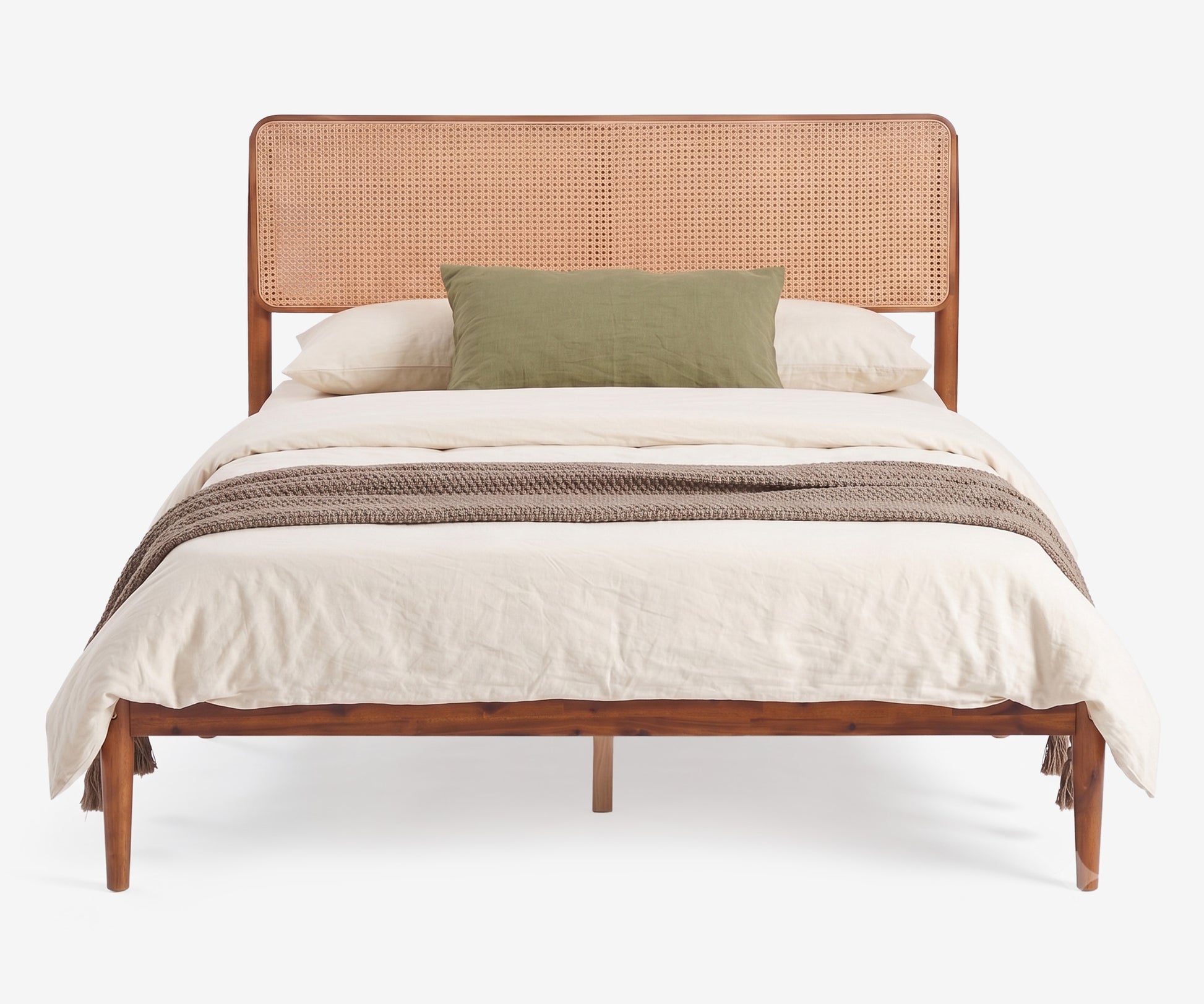 Rattan Woven Bed Frame