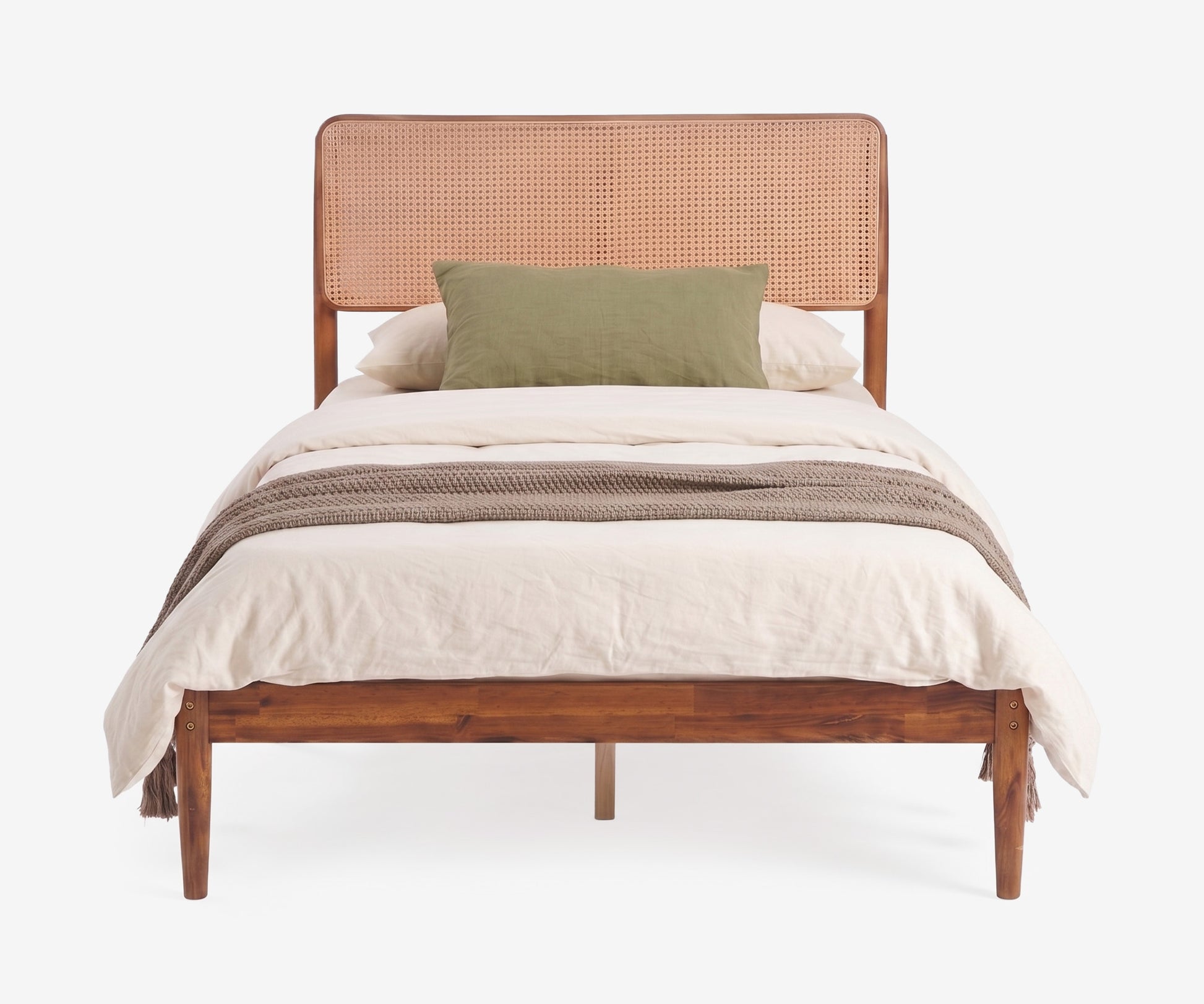 Rattan Woven Bed Frame
