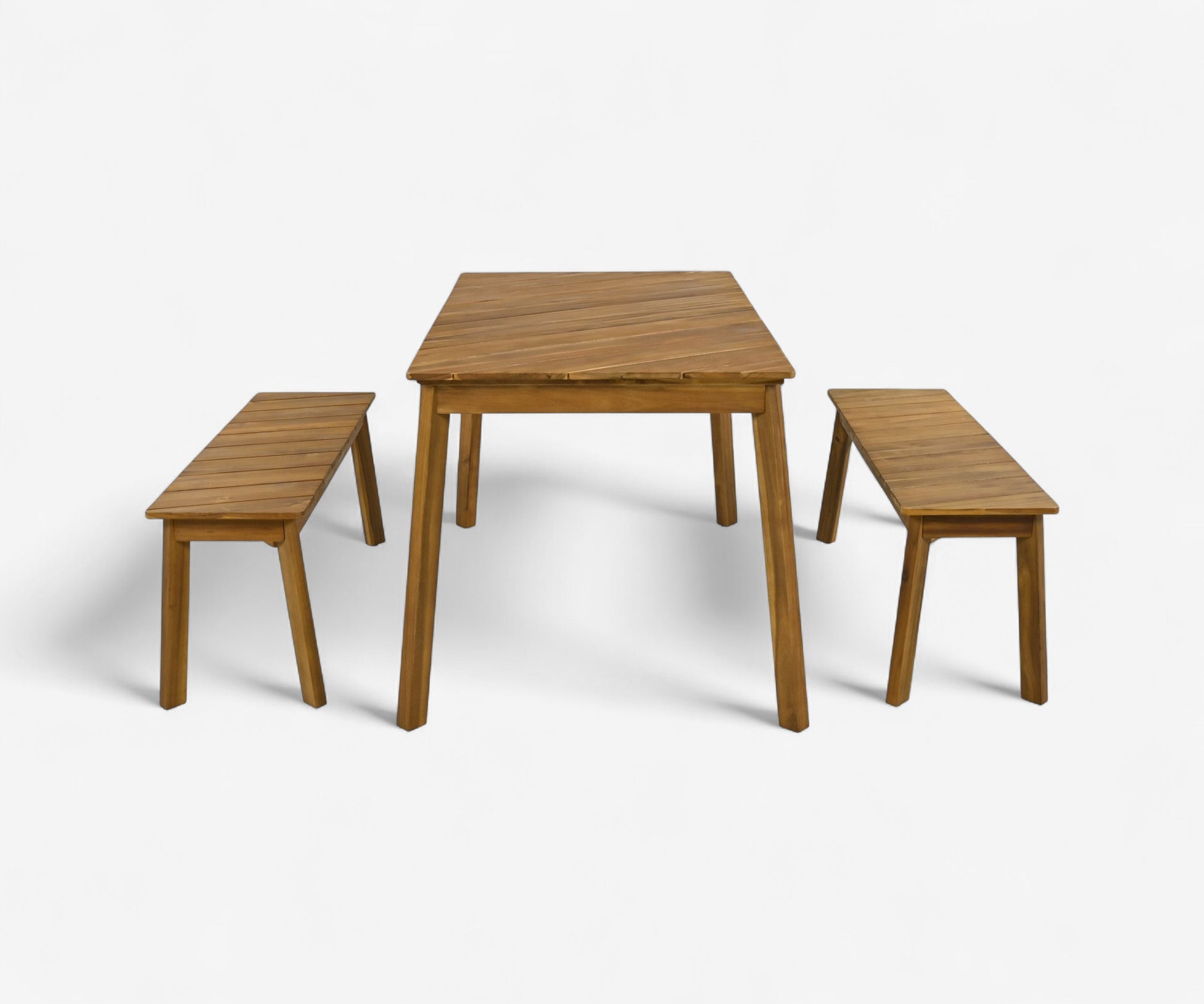 Rayas Acacia Wood Patio Dining Set
