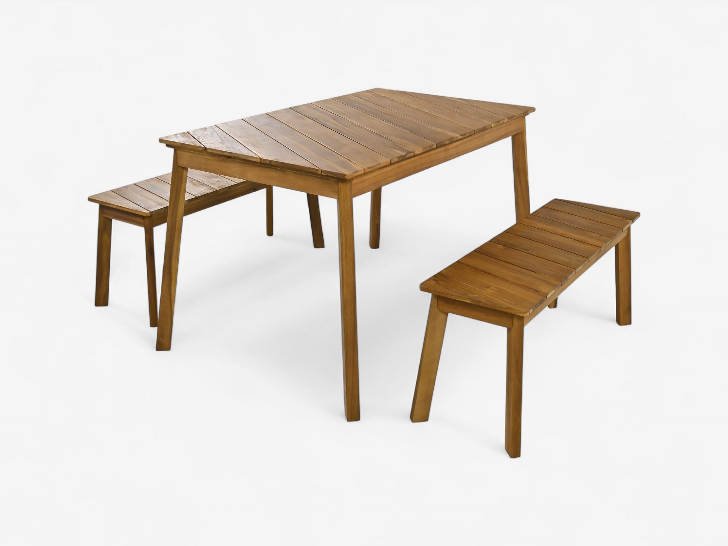 Rayas Acacia Wood Patio Dining Set