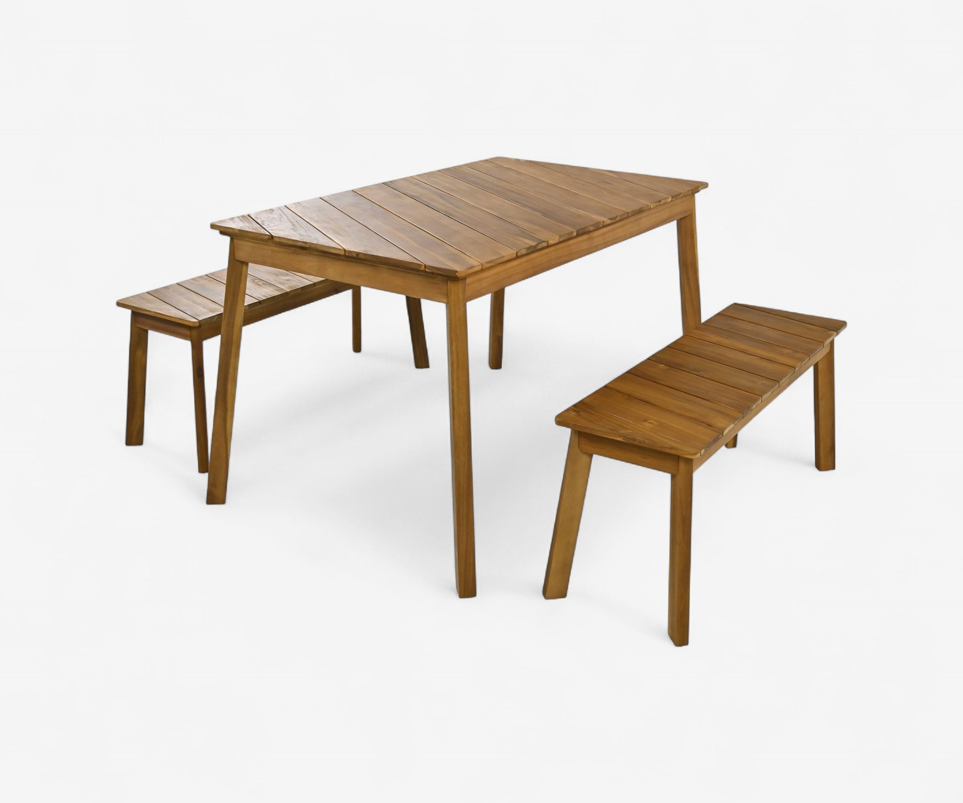 Rayas Acacia Wood Patio Dining Set