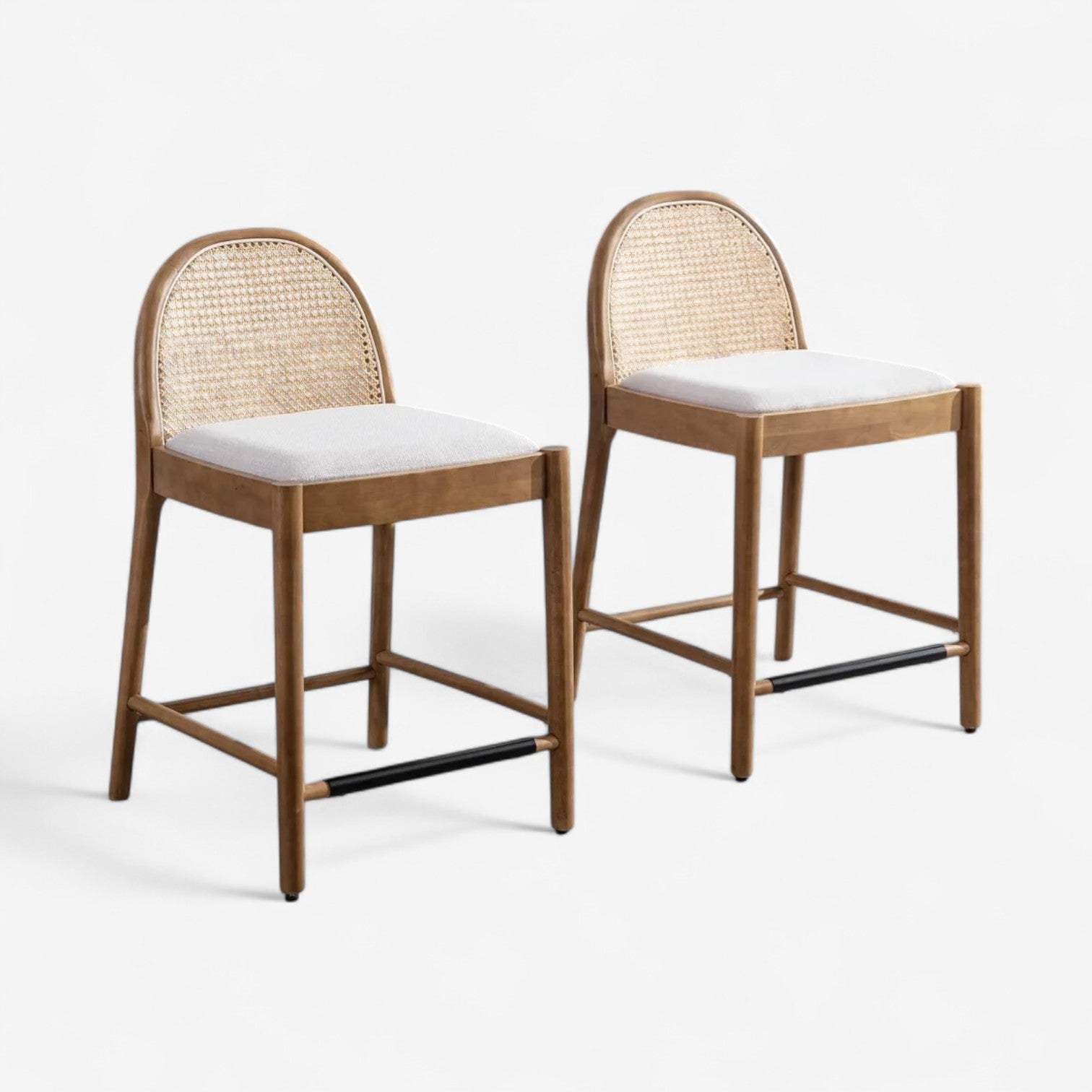 Caned Counter Stool Set - The Essential 