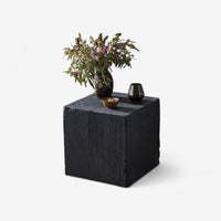Shou Sugi Block Side Table - The Essential 
