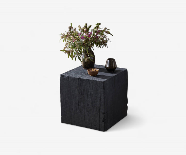 Shou Sugi Block Side Table - The Essential 