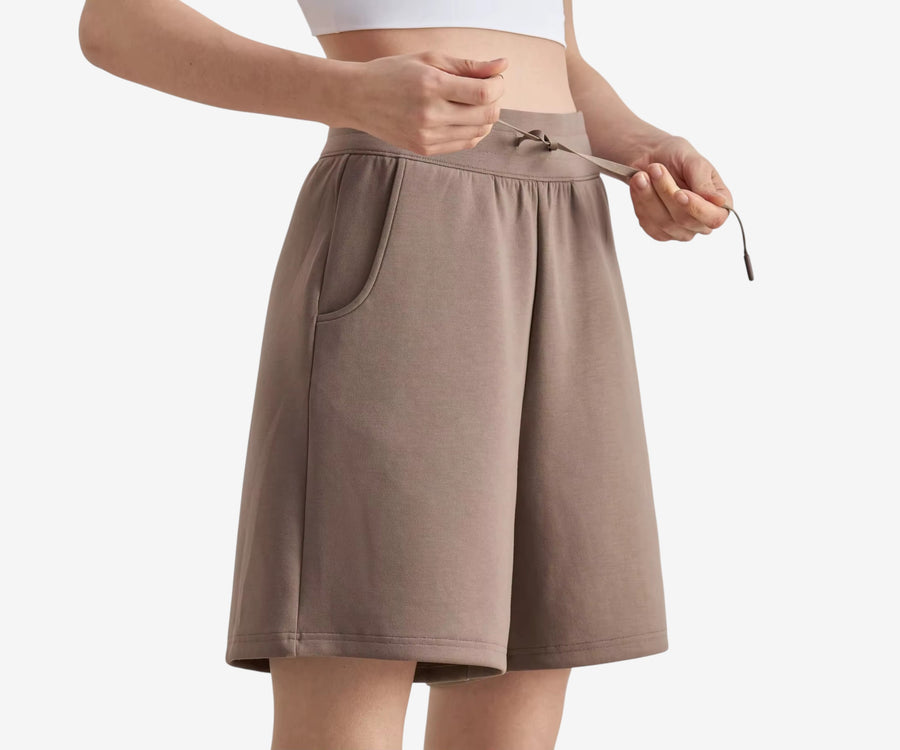 High-Waisted Longline Shorts