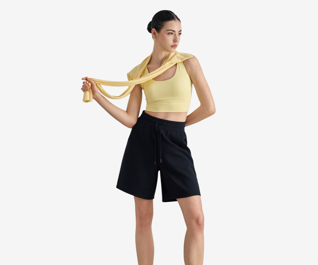 High-Waisted Longline Shorts