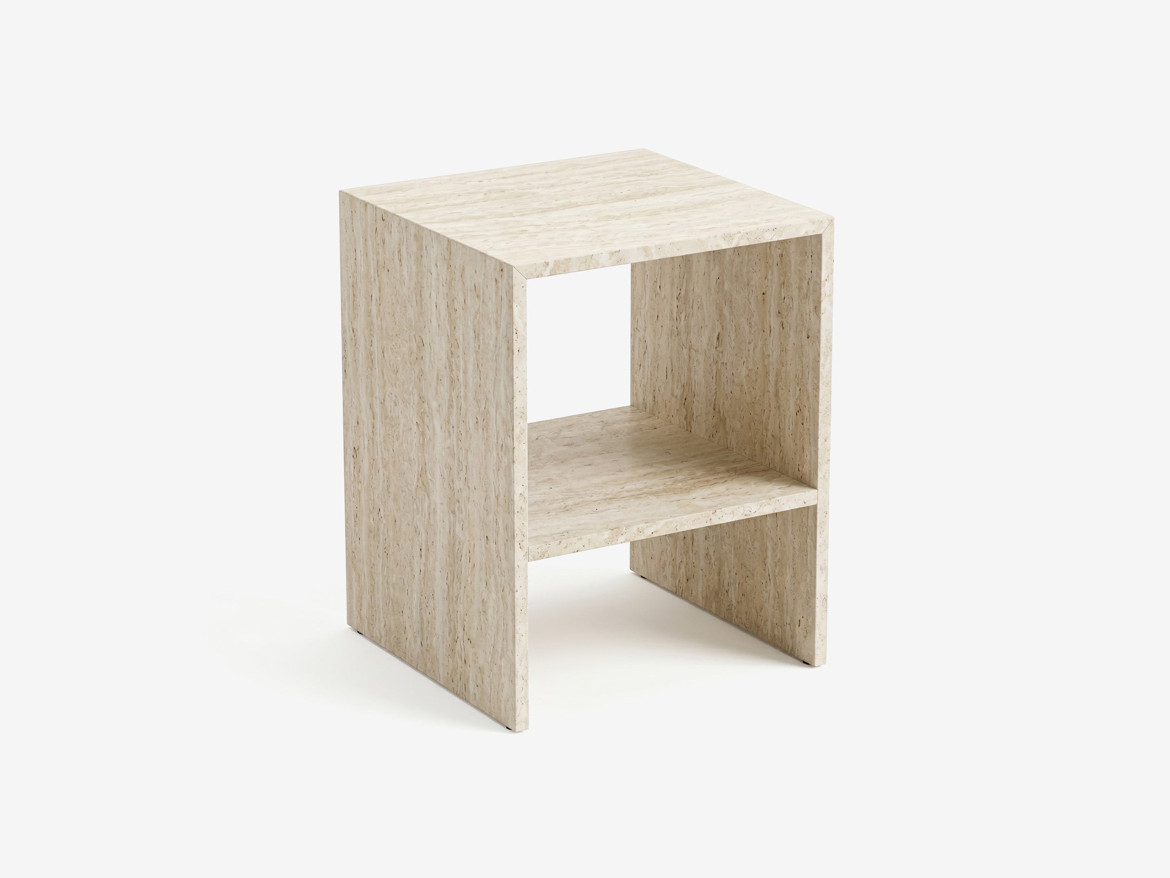 Lucano Travertine Side Table