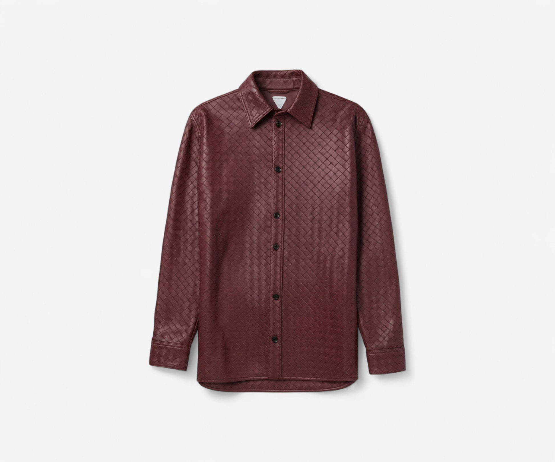 Woven Italian Leather Overshirt - The Essential 