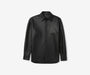 Woven Italian Leather Overshirt - The Essential 