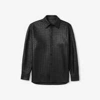 Woven Italian Leather Overshirt - The Essential 