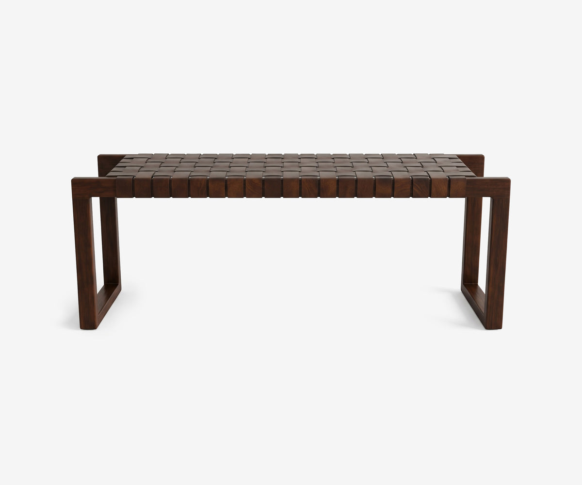Campbell Leather Bench