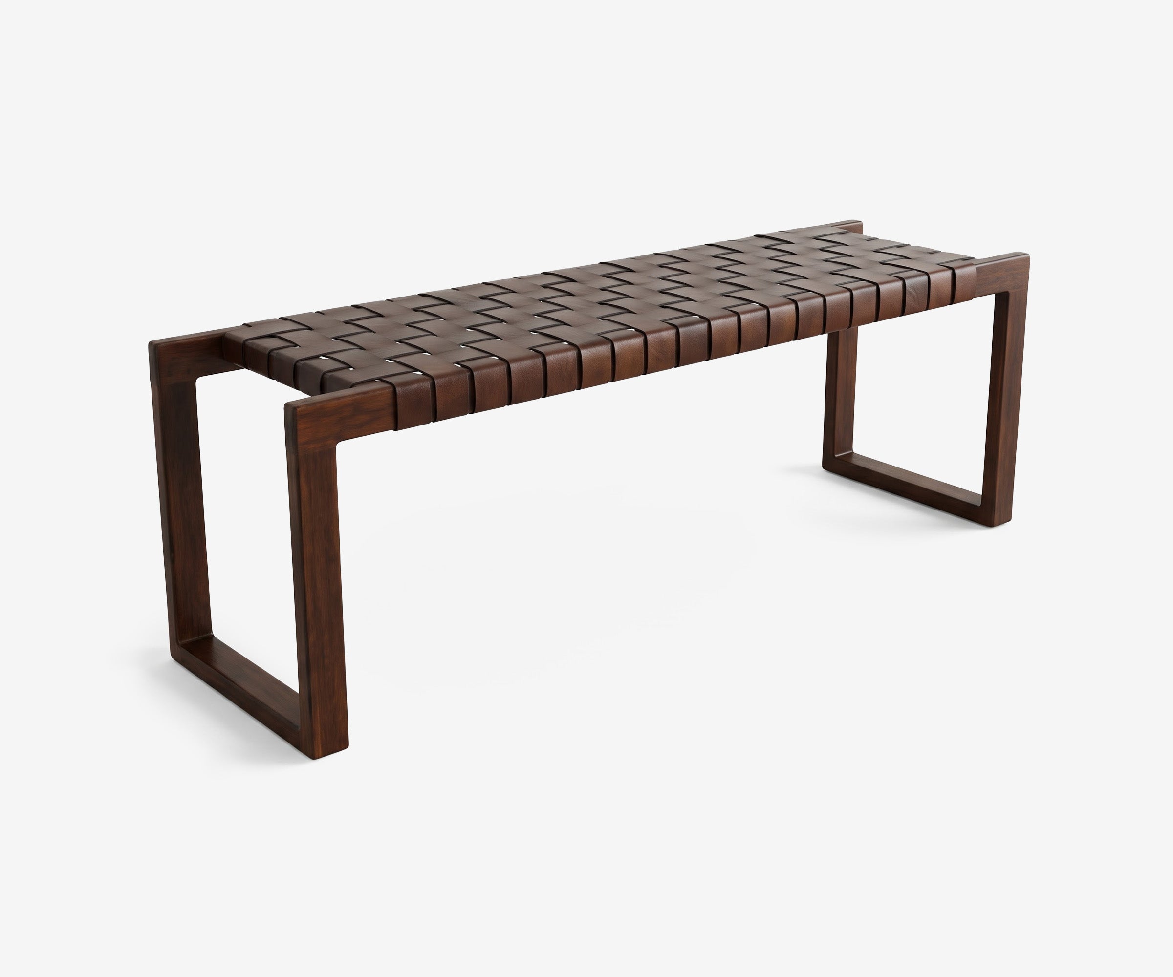 Campbell Leather Bench