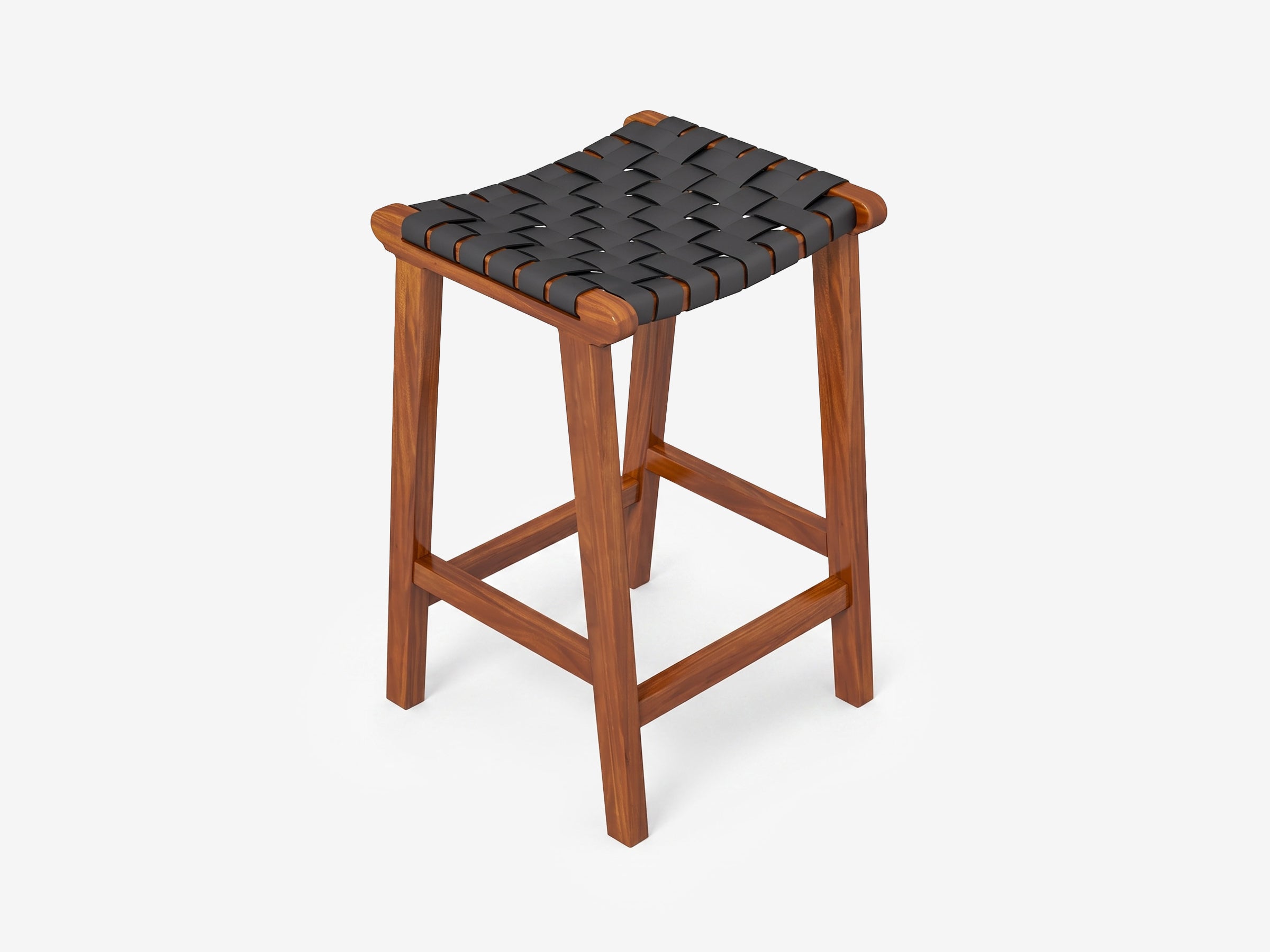 James Leather Counter Stool