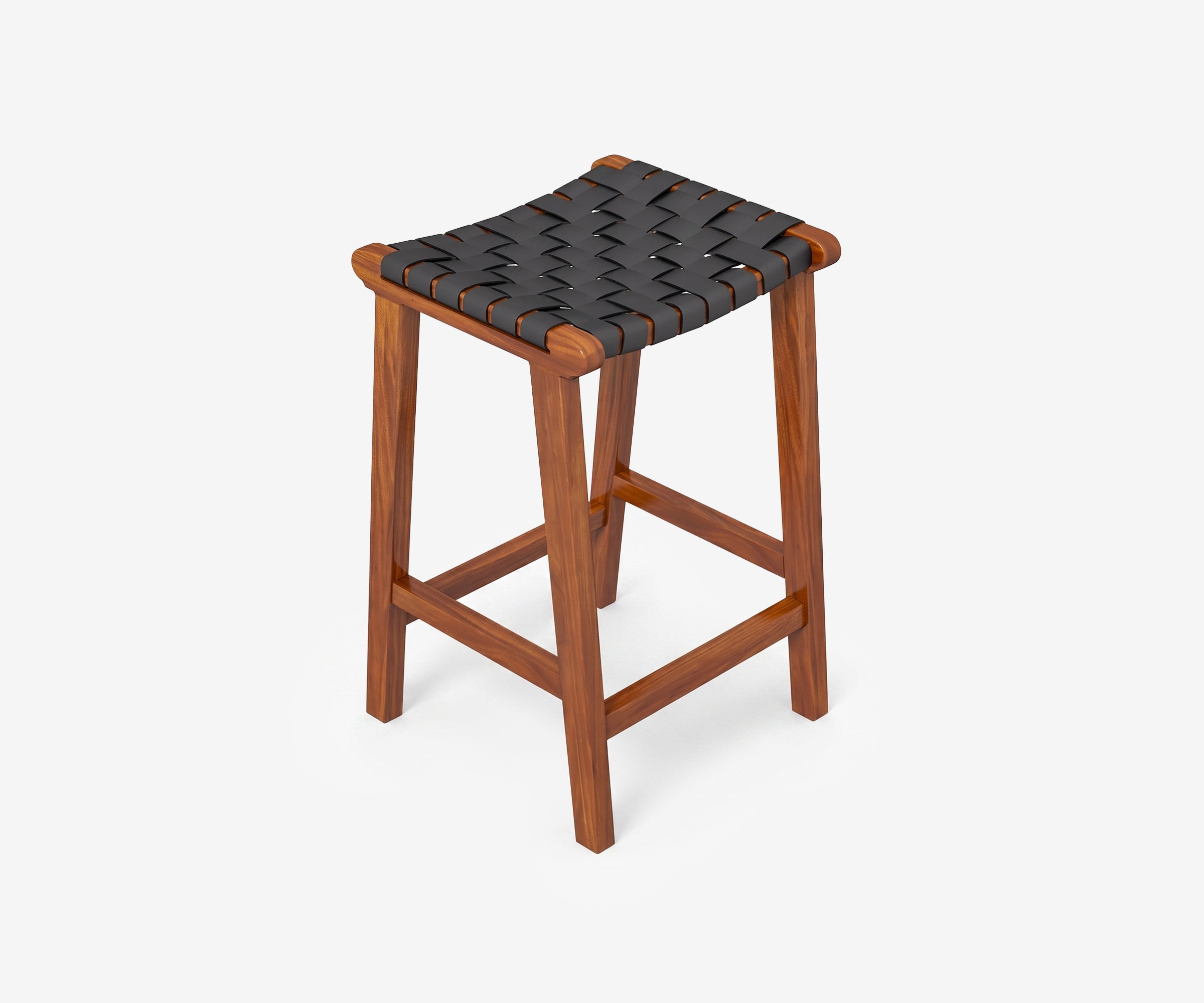 James Leather Counter Stool