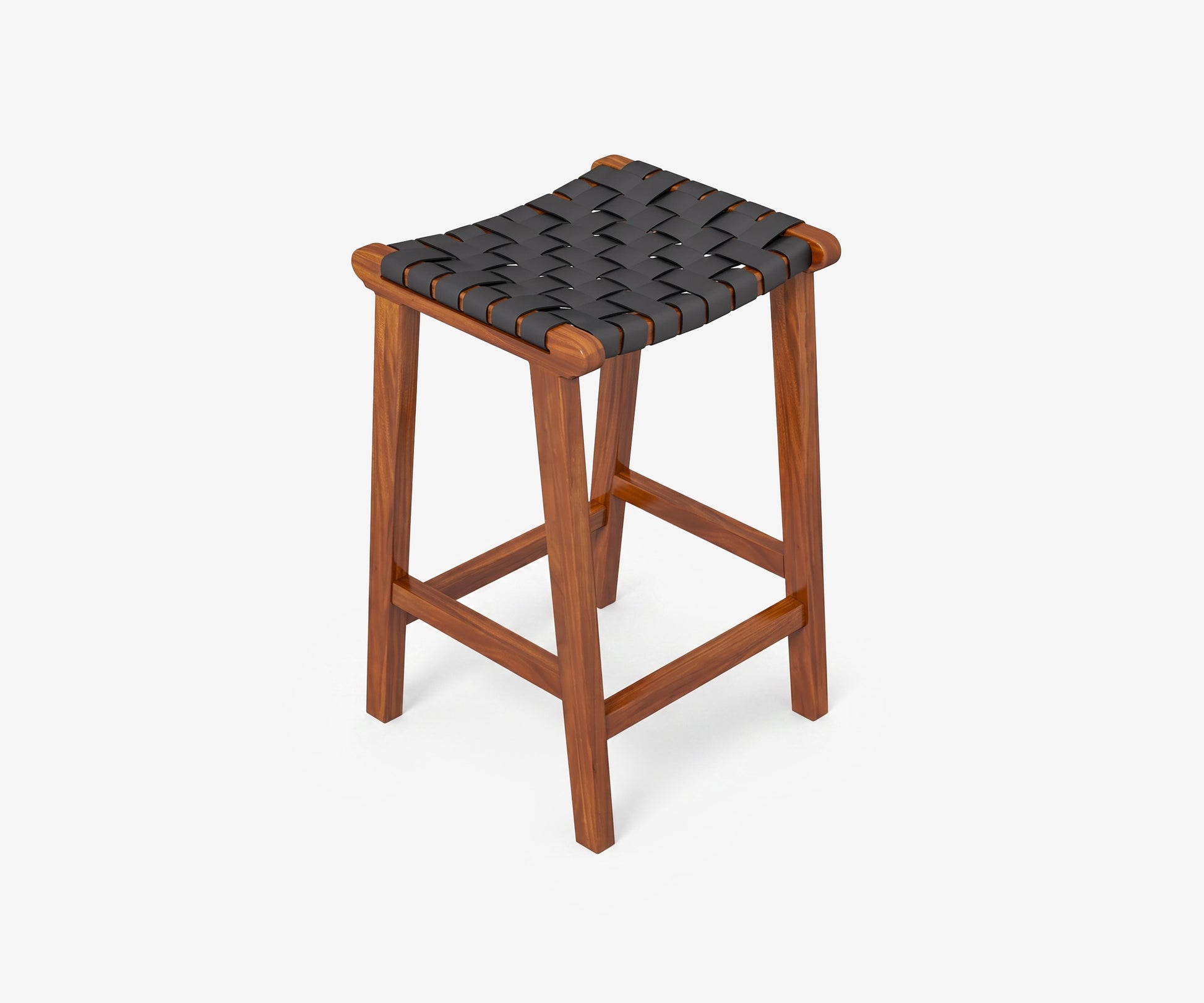 James Leather Counter Stool