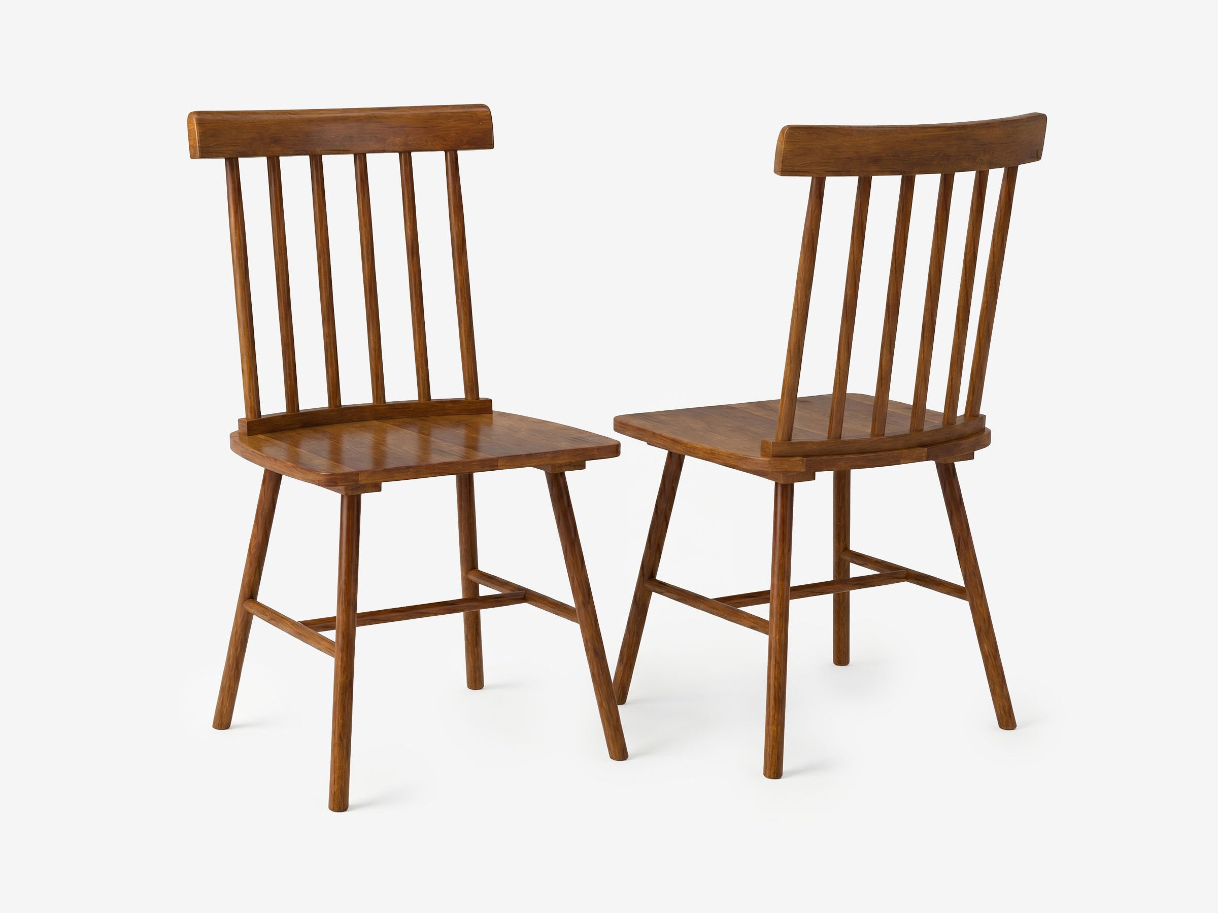 Alder Spindle Dining Chair Set - The Essential 