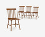 Alder Spindle Dining Chair Set - The Essential 