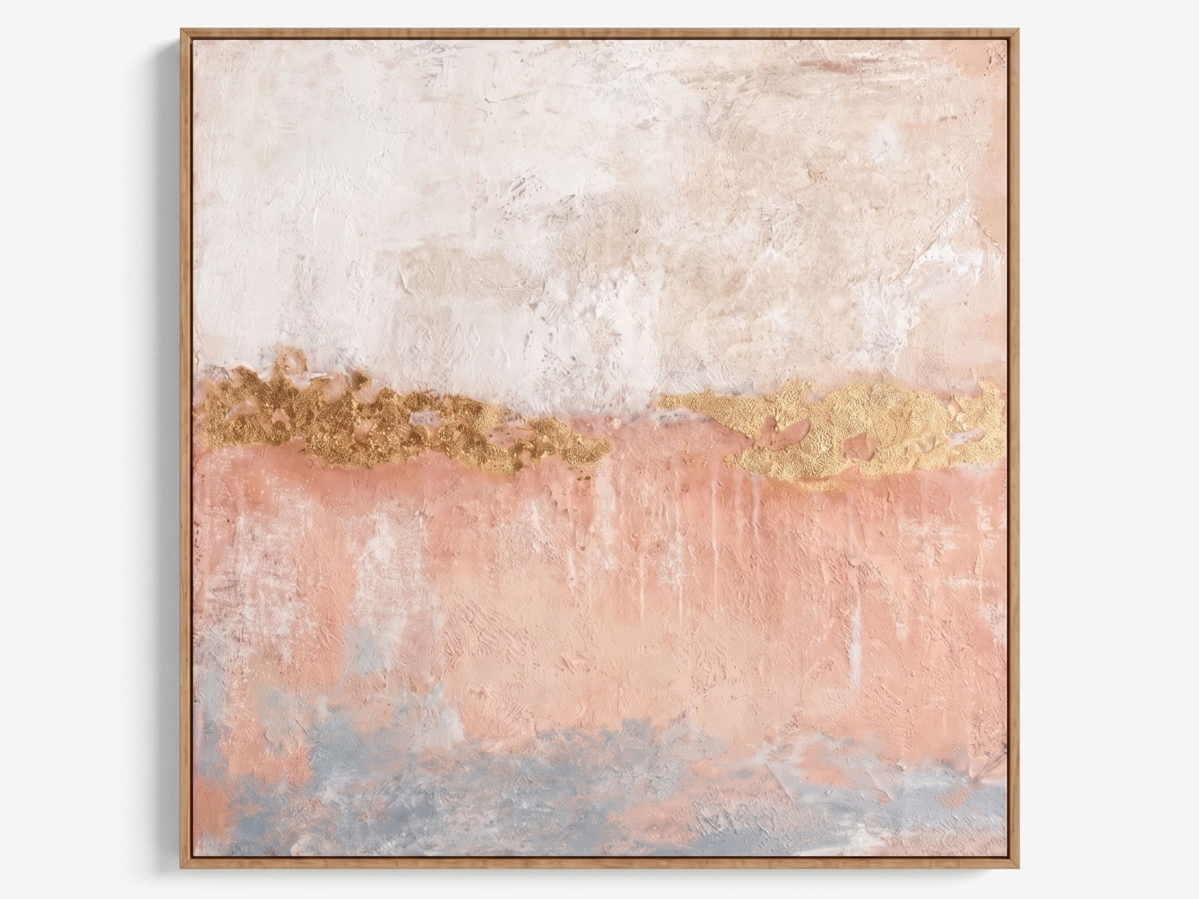 Blush Horizon Oil Painting
