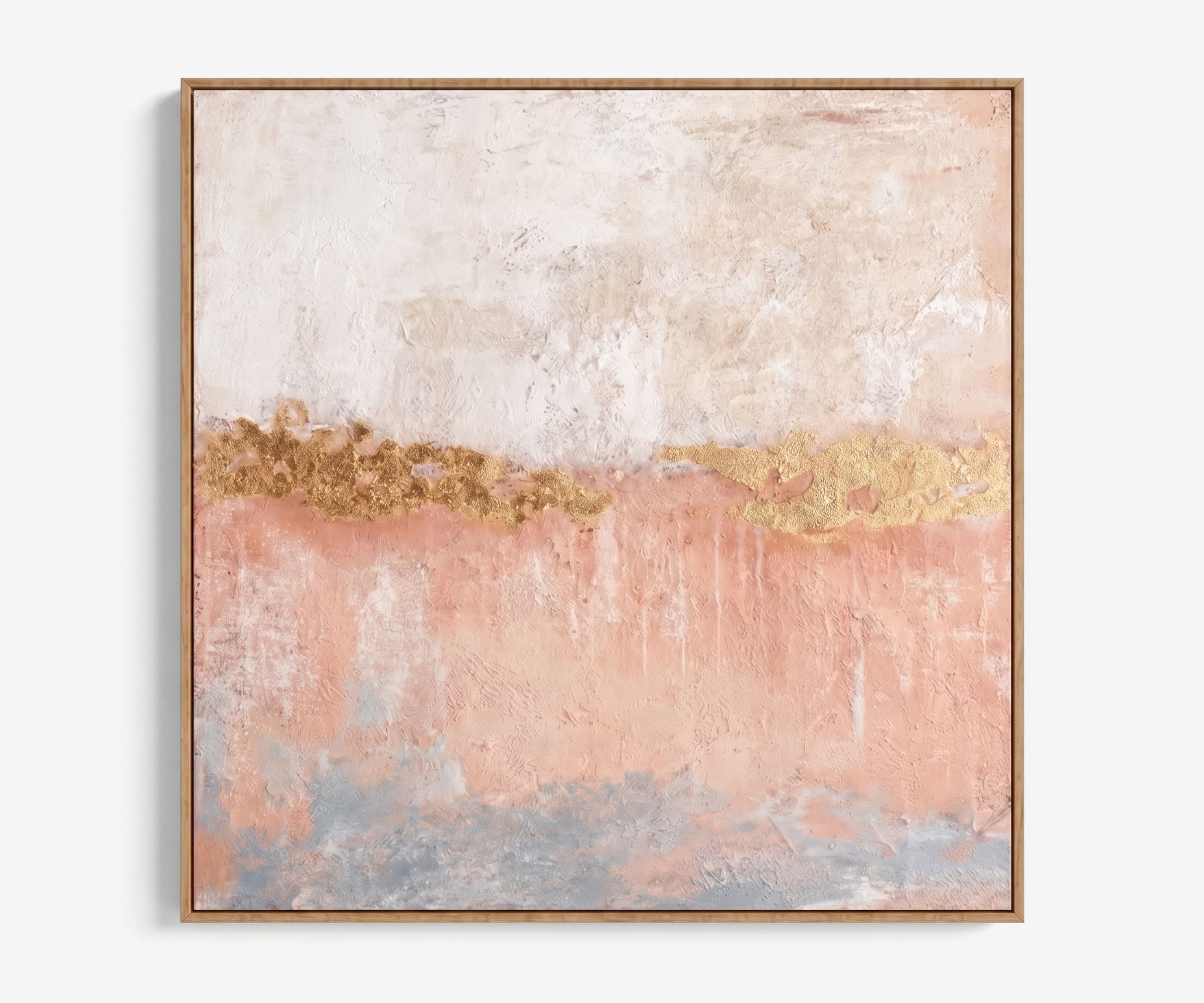 Blush Horizon Oil Painting