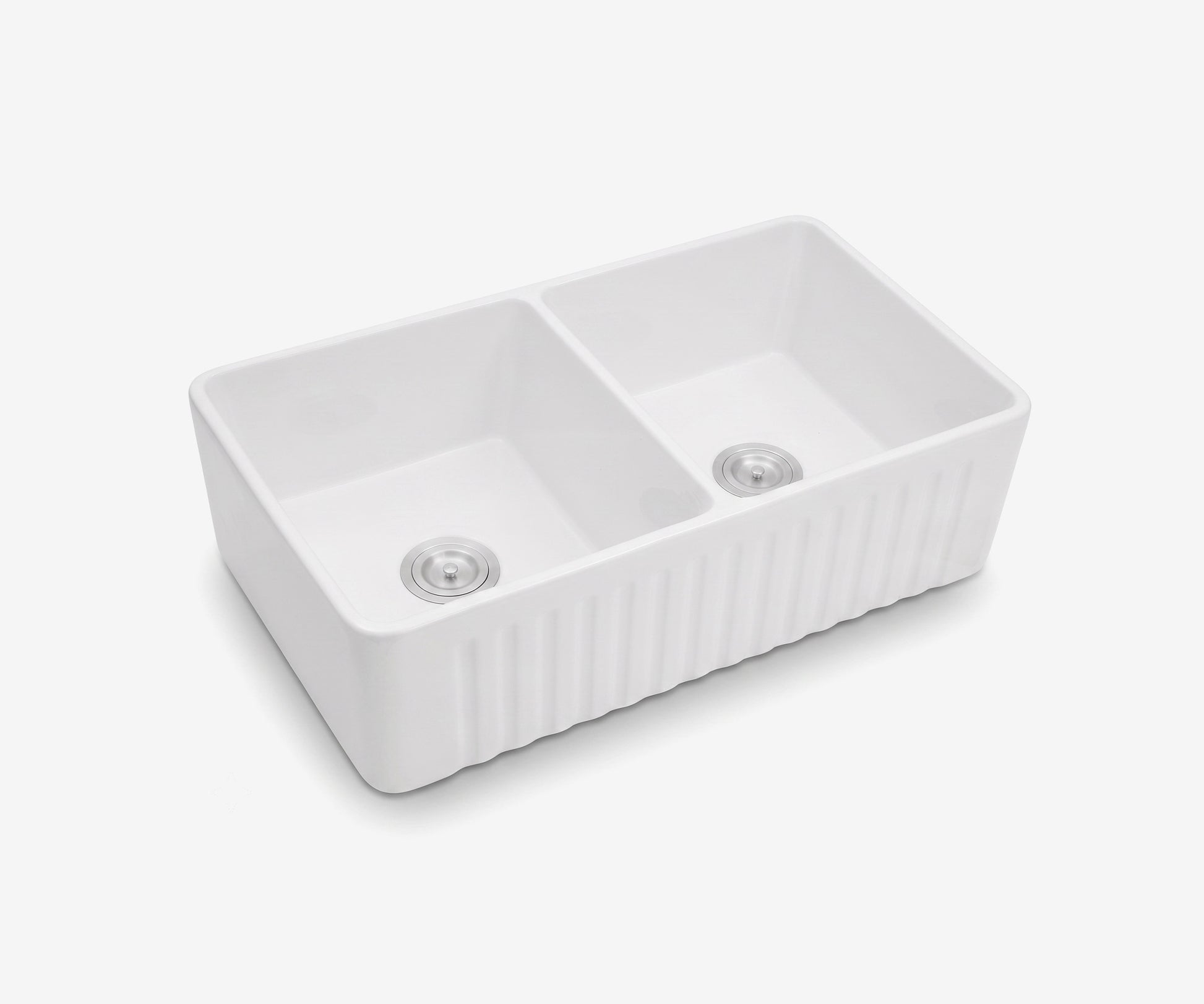 Ceramic Farmhouse Sink 33" Double Basin · 6