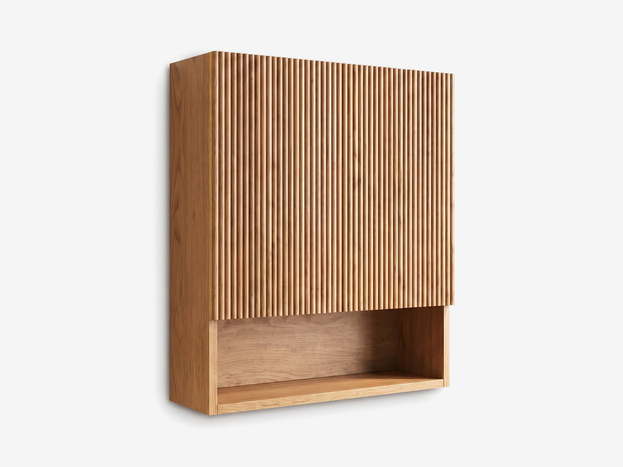 Stave Bathroom Cabinet Oak · 1