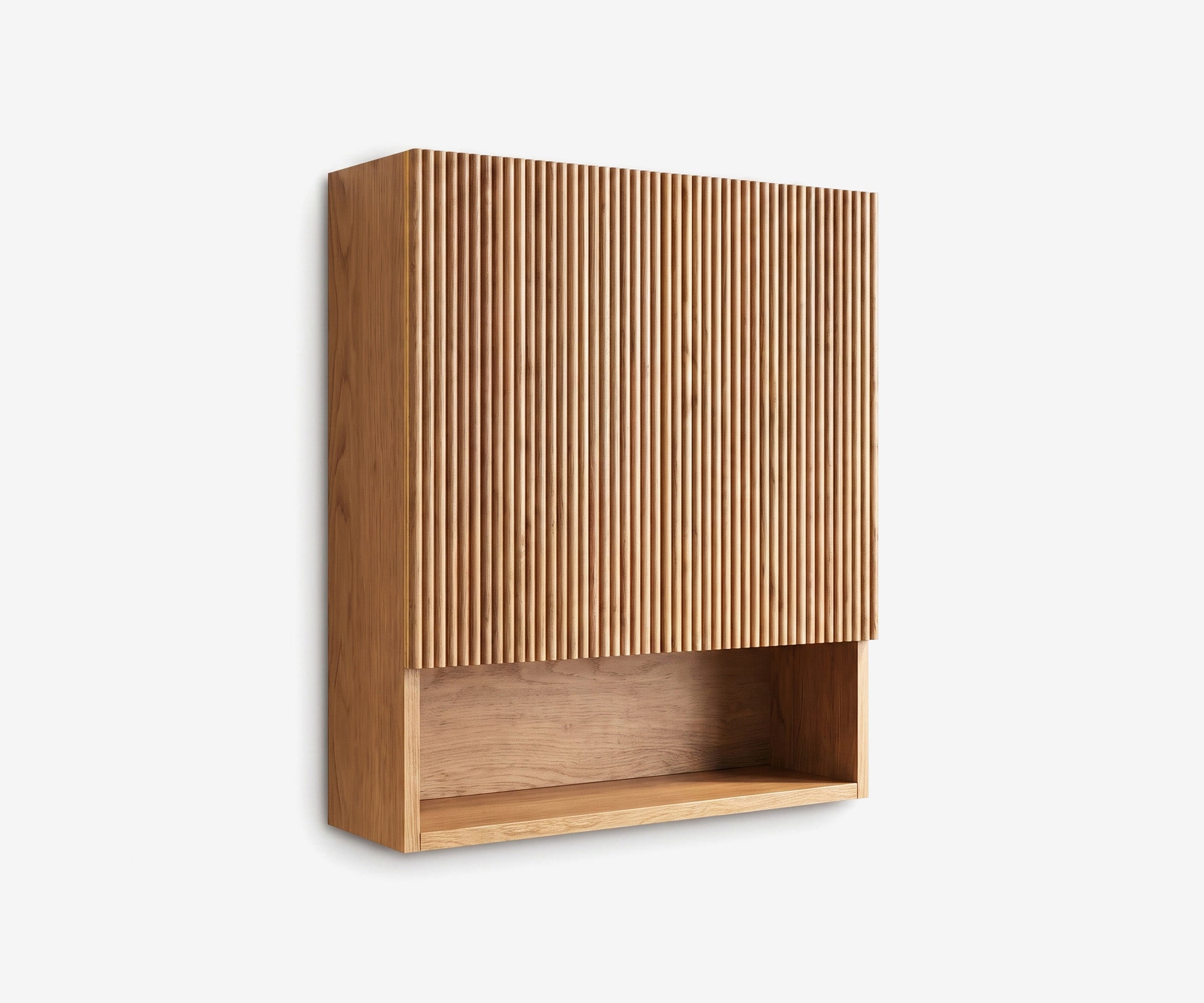 Stave Bathroom Cabinet Oak · 1