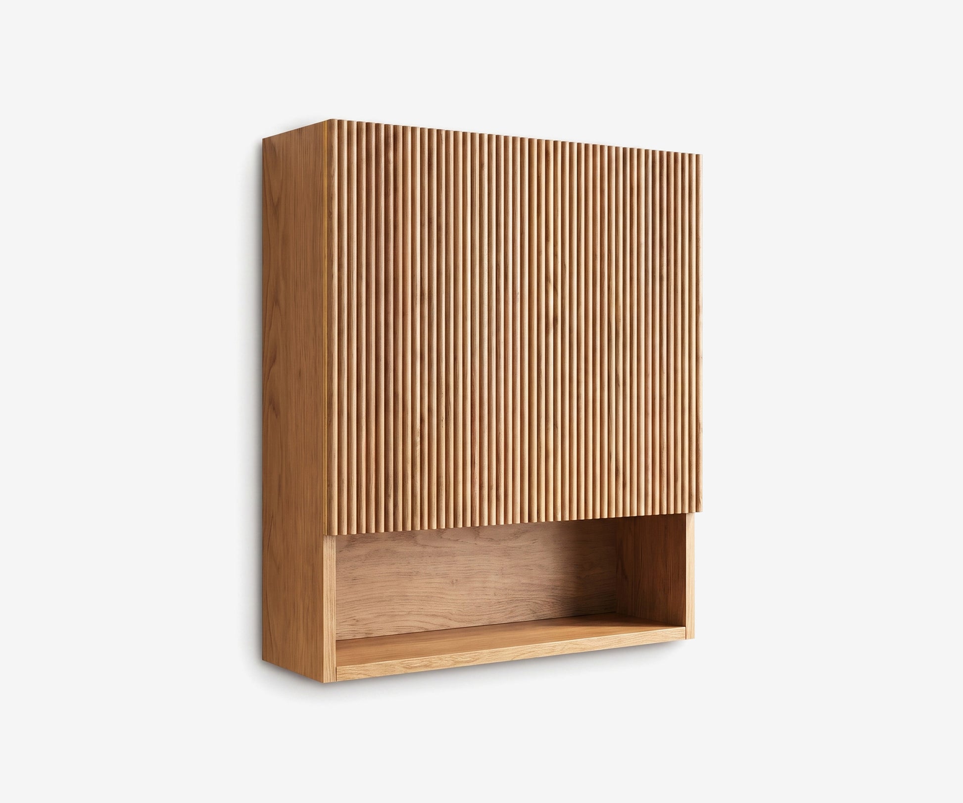 Stave Bathroom Cabinet Oak · 1
