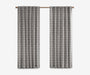 Croft Curtain Panel Gray Plaid · 2