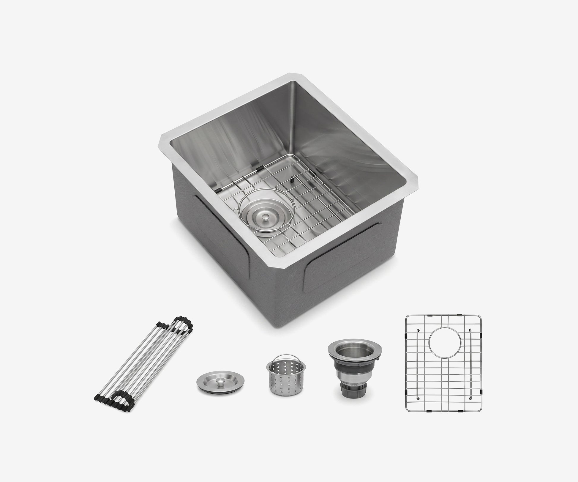 Stainless Steel Undermount Kitchen Sink 14" · 4