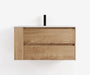 Soffit Wall-Mount Vanity 36" Oak w/ Shelf · 5