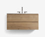 Soffit Wall-Mount Vanity 36" Oak · 4
