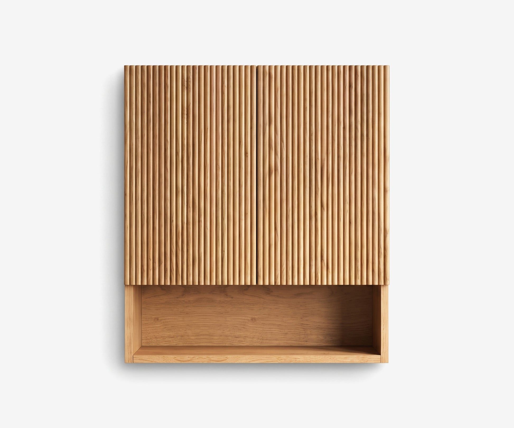Stave Bathroom Cabinet Oak · 2