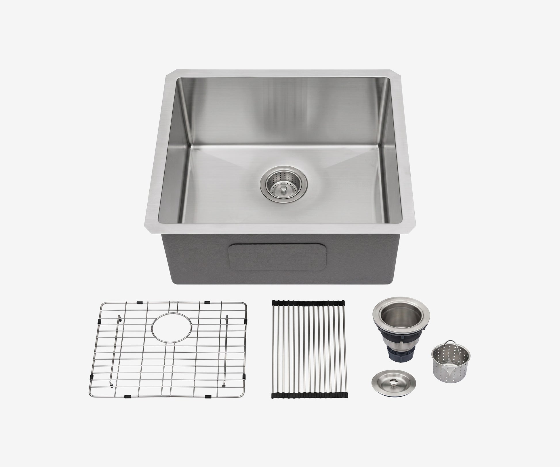 Stainless Steel Undermount Kitchen Sink 21" · 5