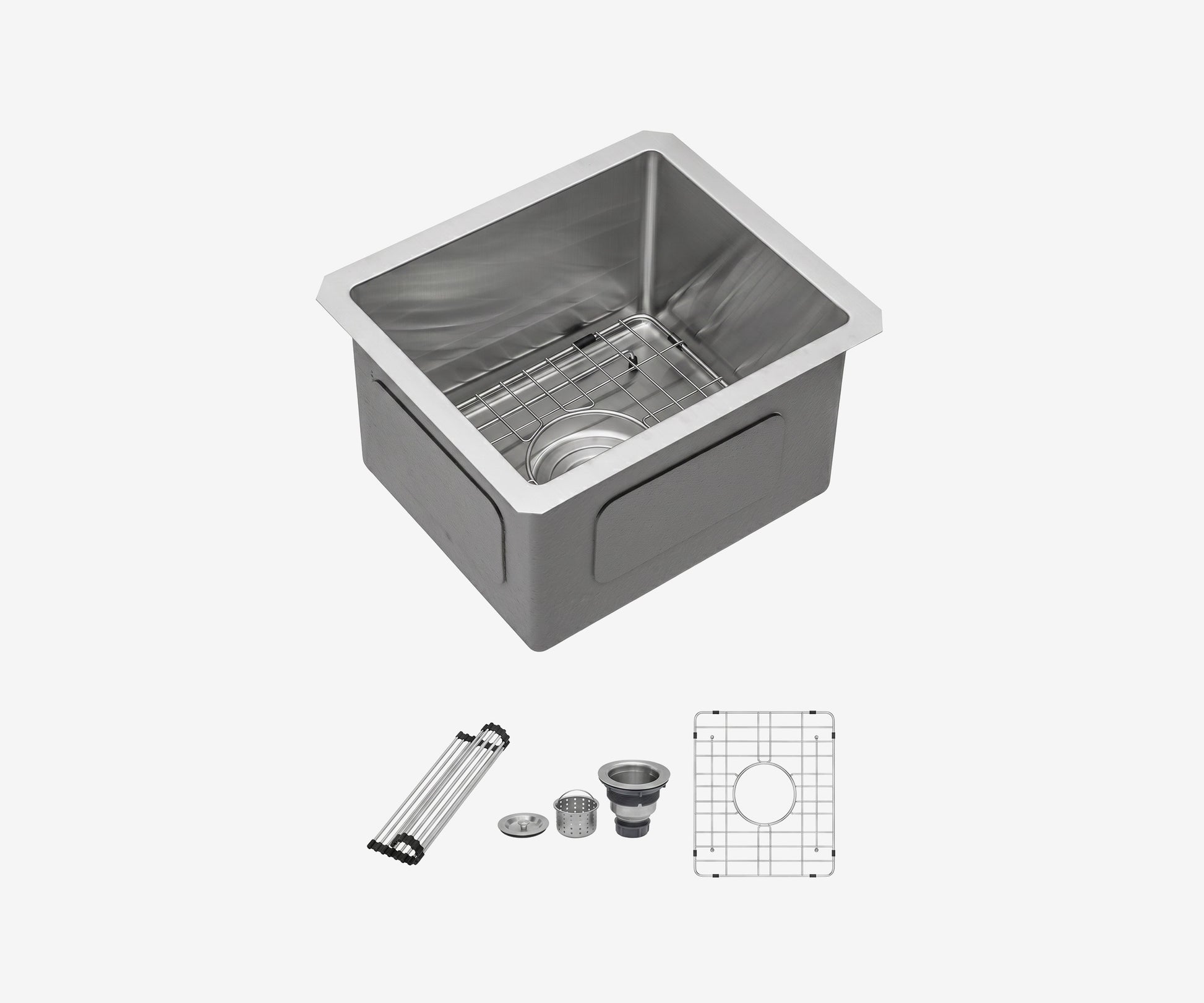 Stainless Steel Undermount Kitchen Sink 13" · 7