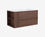 Soffit Wall-Mount Vanity 36" Walnut w/ Shelf · 8