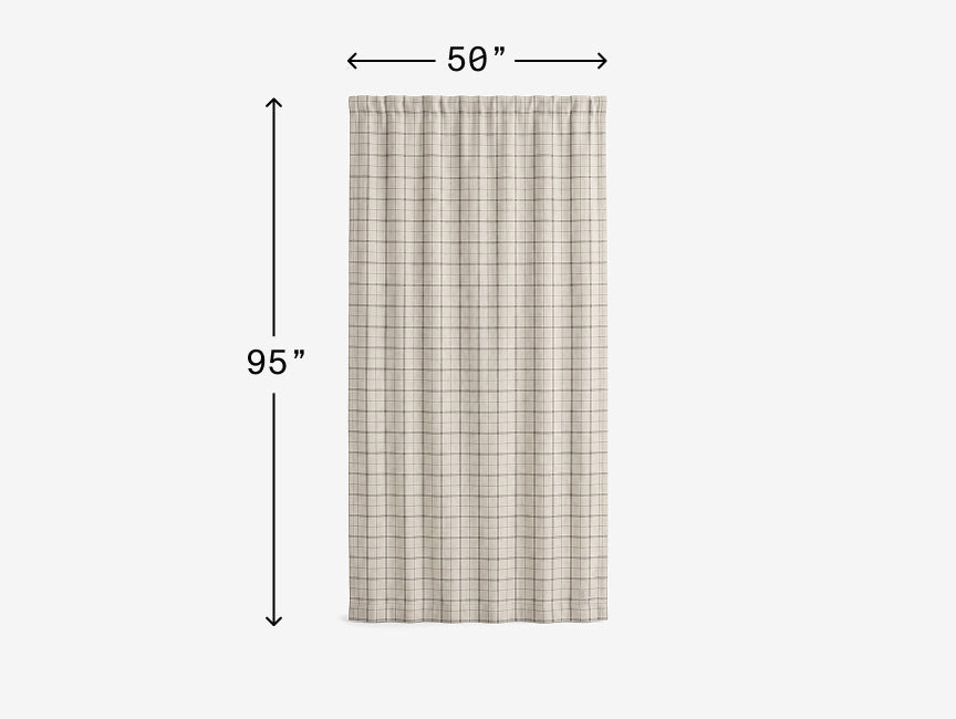 Croft Curtain Panel size diagram (mobile)