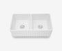 Ceramic Farmhouse Sink 33" Double Basin · 2