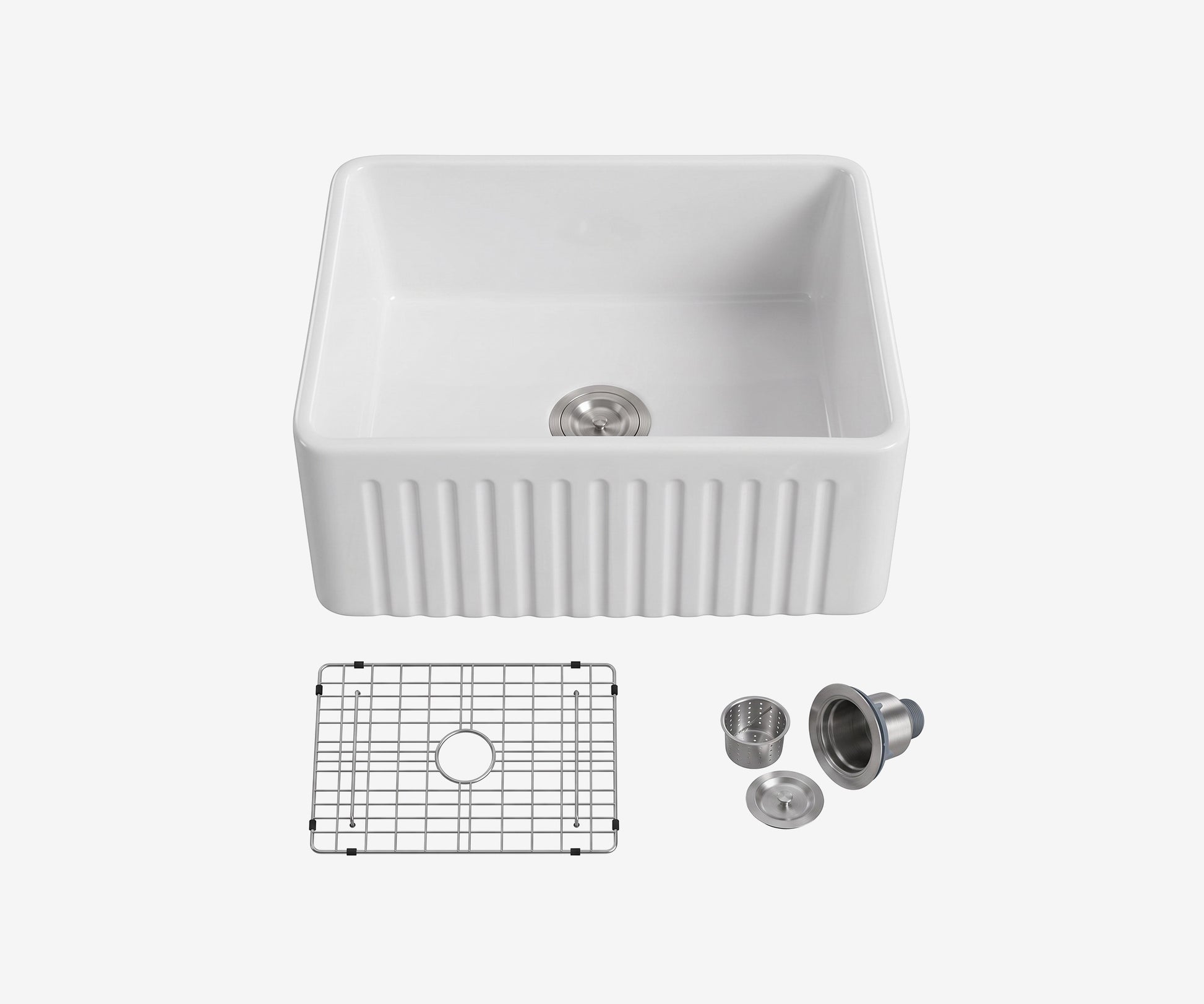 Ceramic Farmhouse Sink 24" · 6