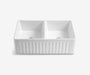 Ceramic Farmhouse Sink 33" Double Basin · 3