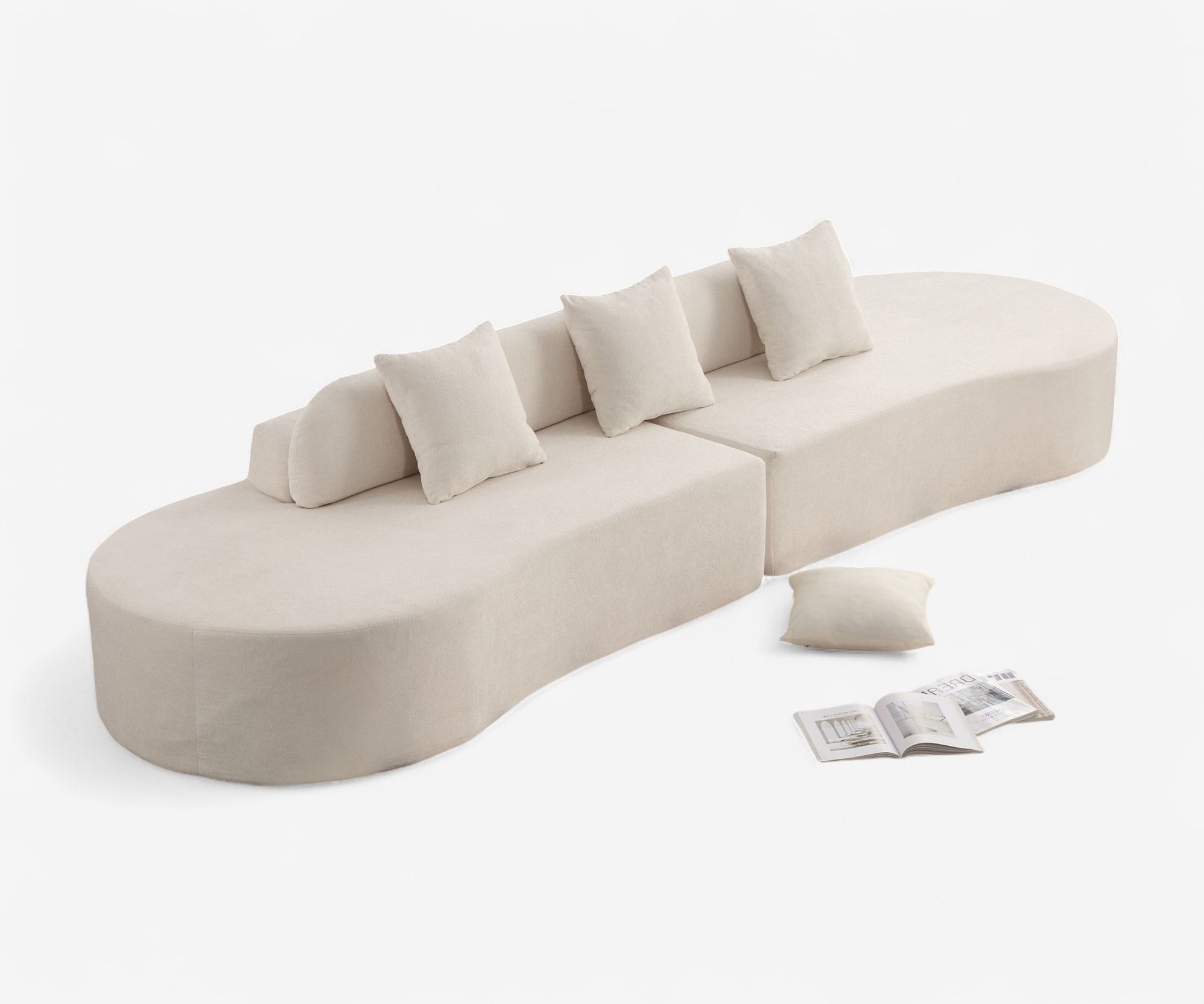 Soft Lines Curved Modular Sofa - The Essential 