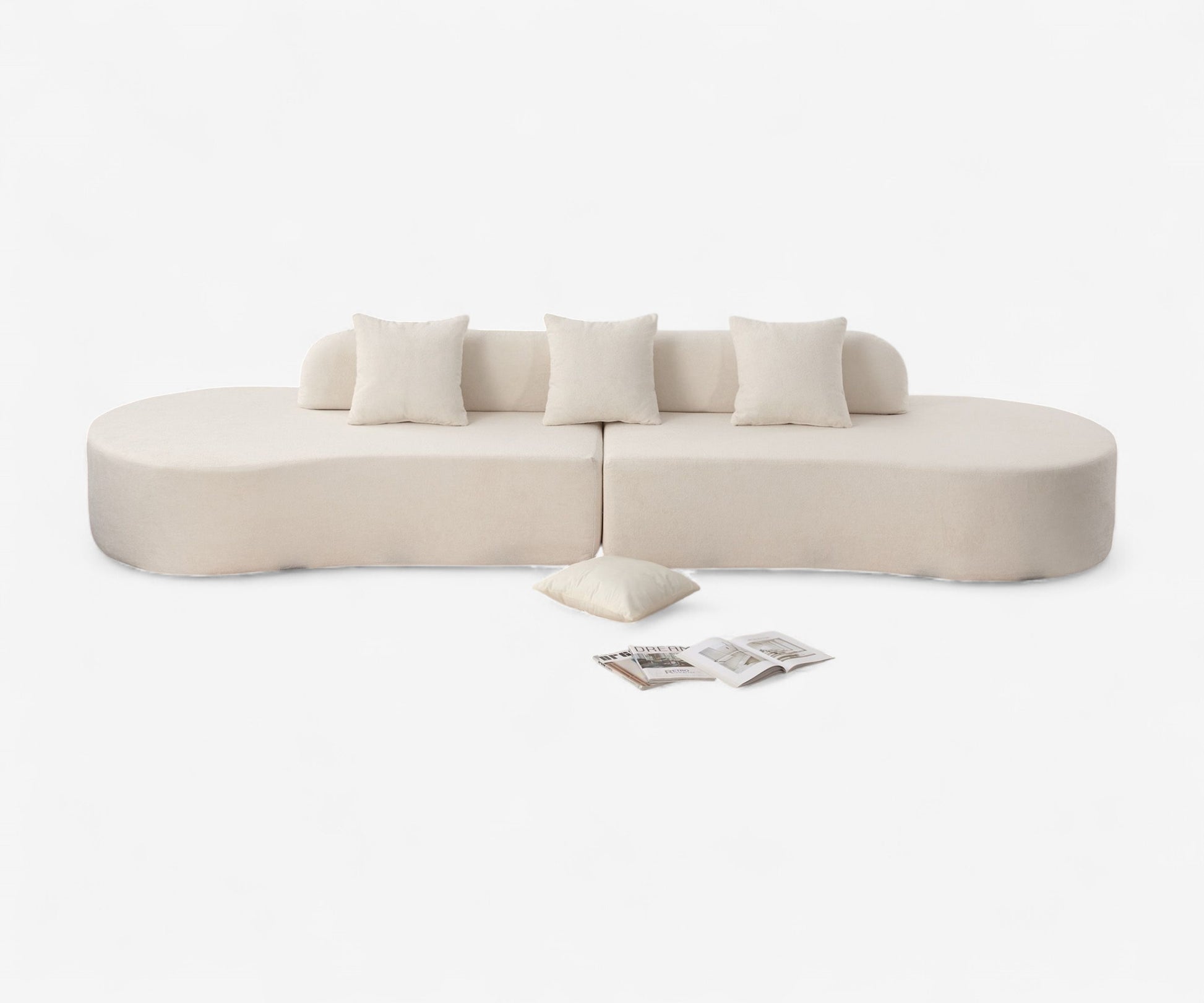 Soft Lines Curved Modular Sofa - The Essential 