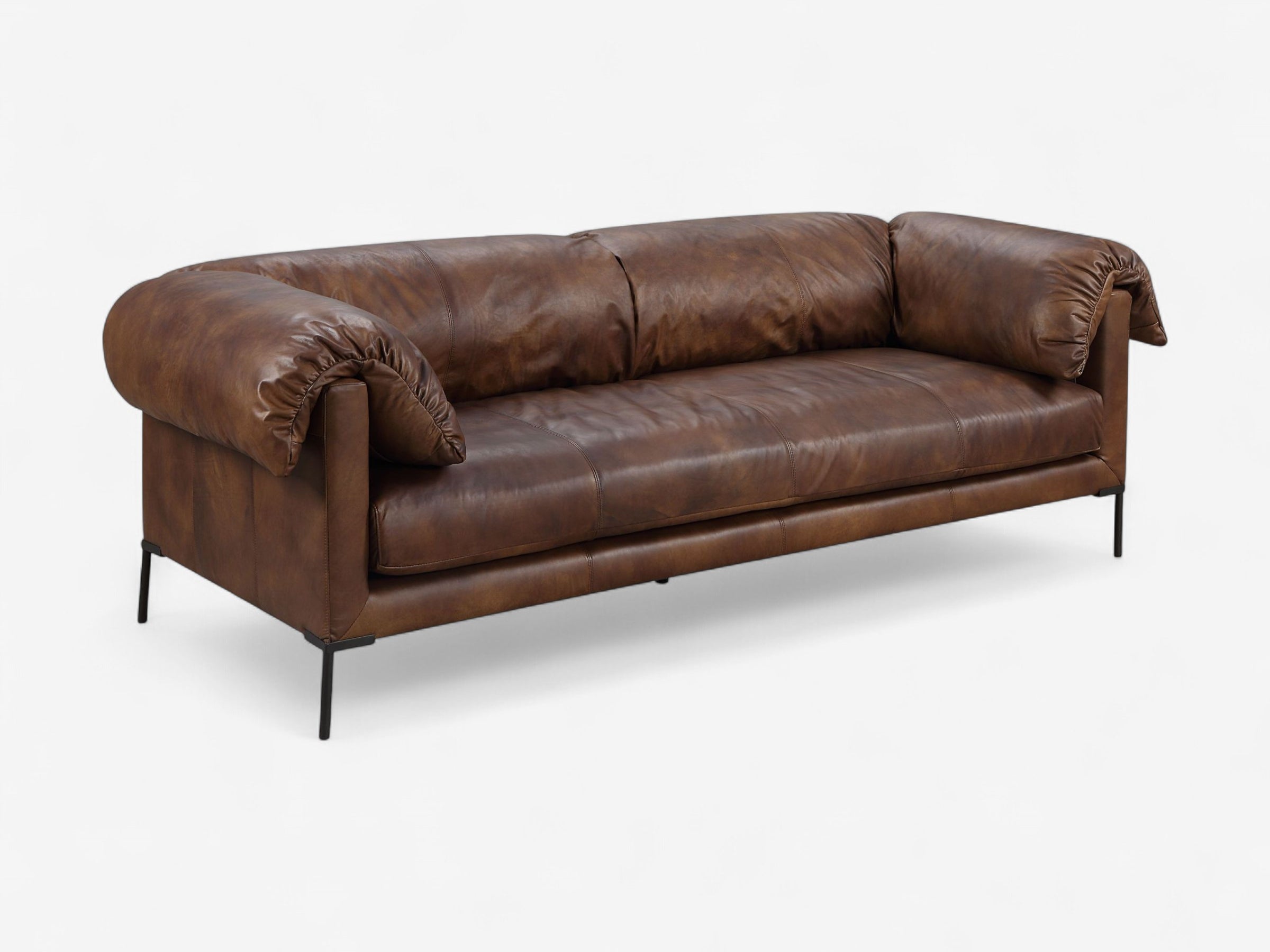 Runway Top Grain Leather Sofa - The Essential 