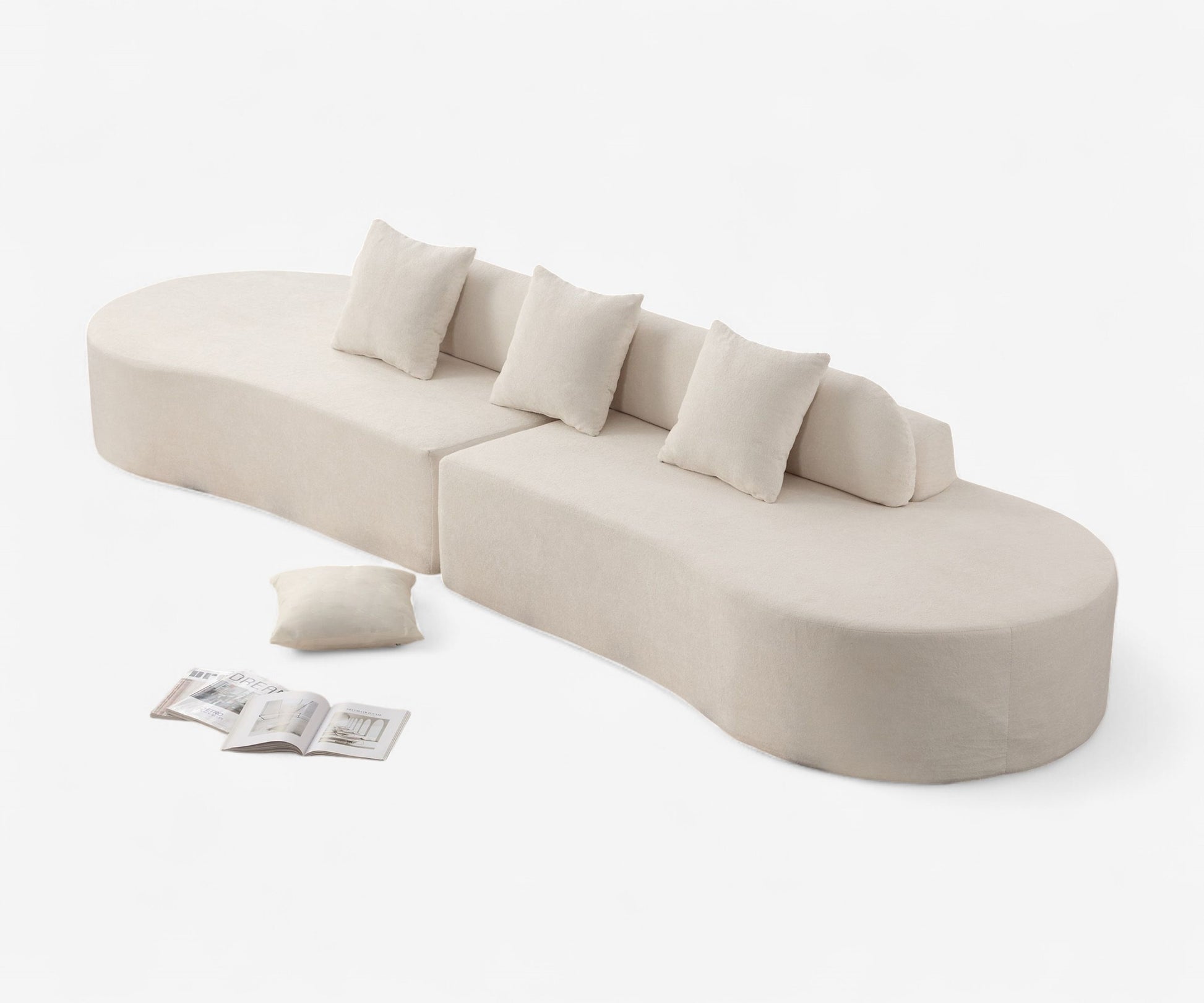 Soft Lines Curved Modular Sofa - The Essential 