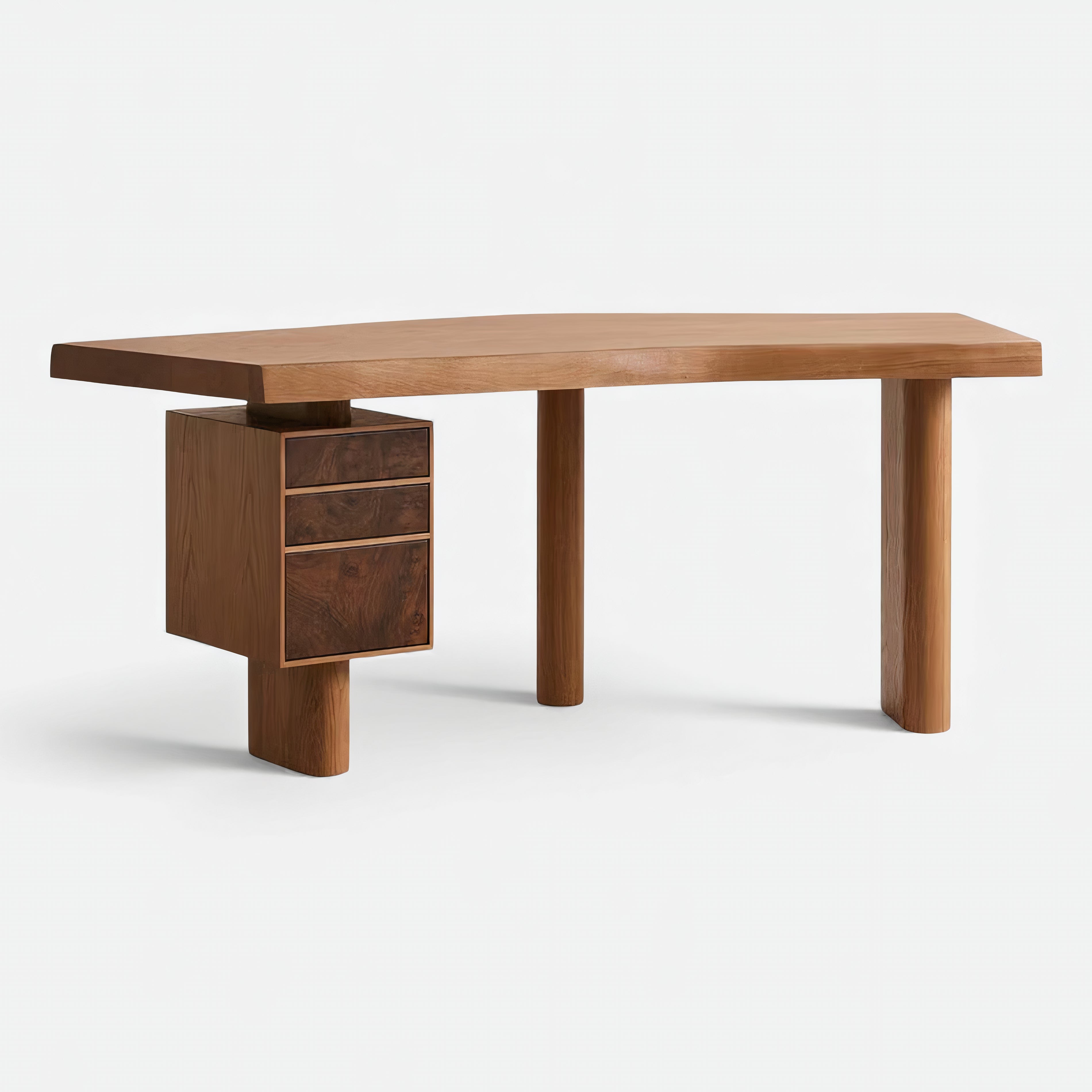 Alonso Burl Wood Desk - The Essential 