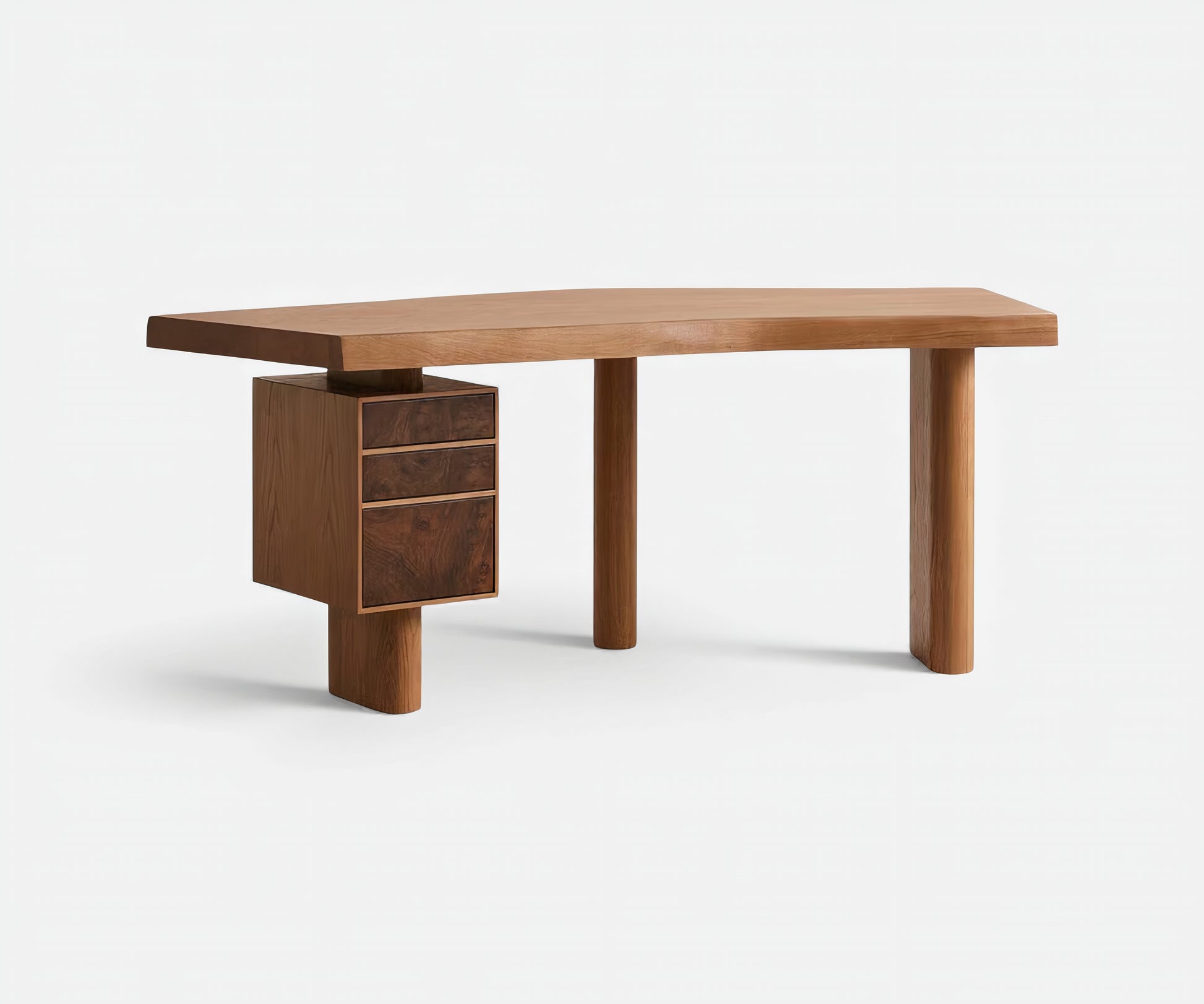 Alonso Burl Wood Desk - The Essential 