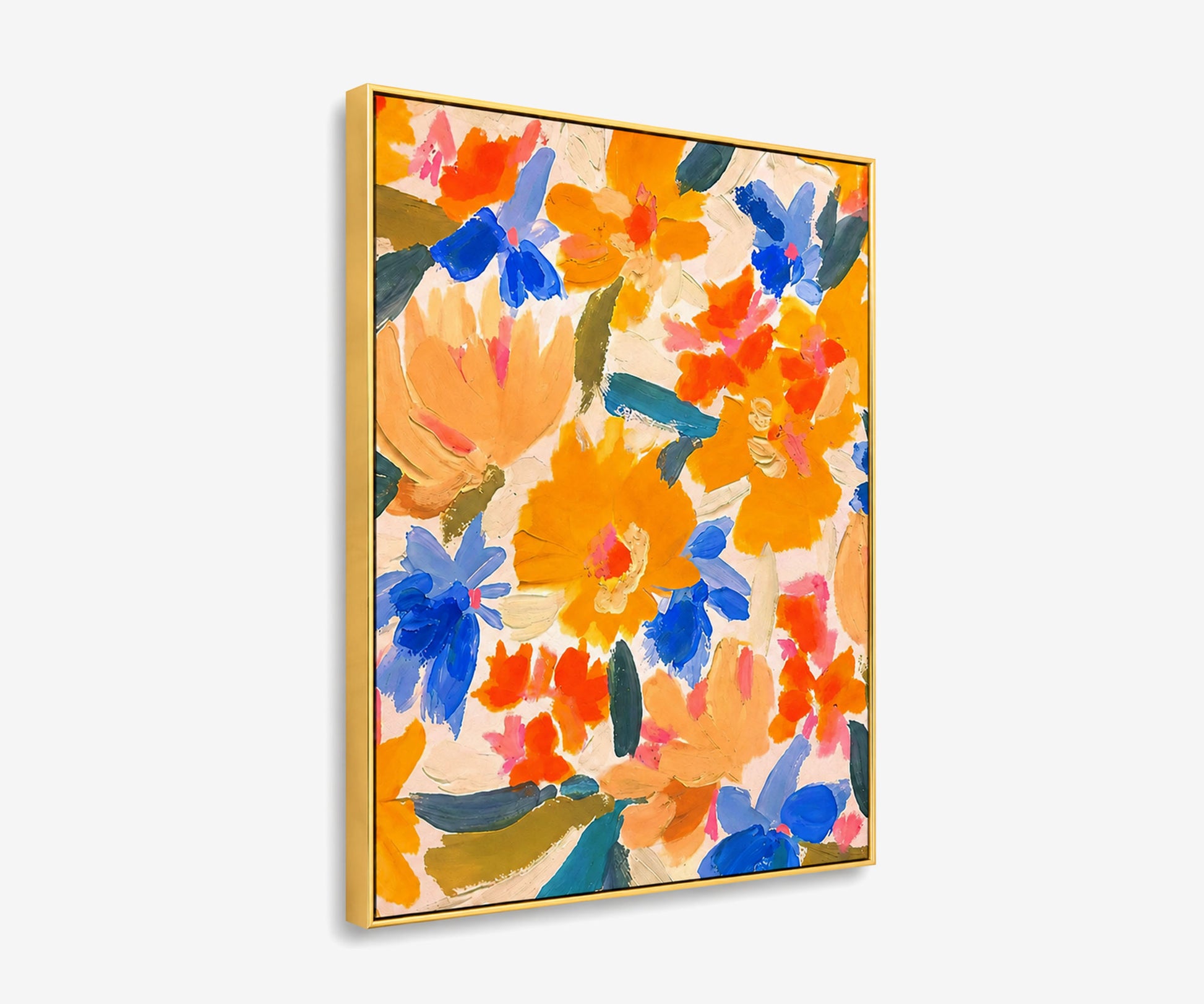 Marigold Field Study Oil Painting