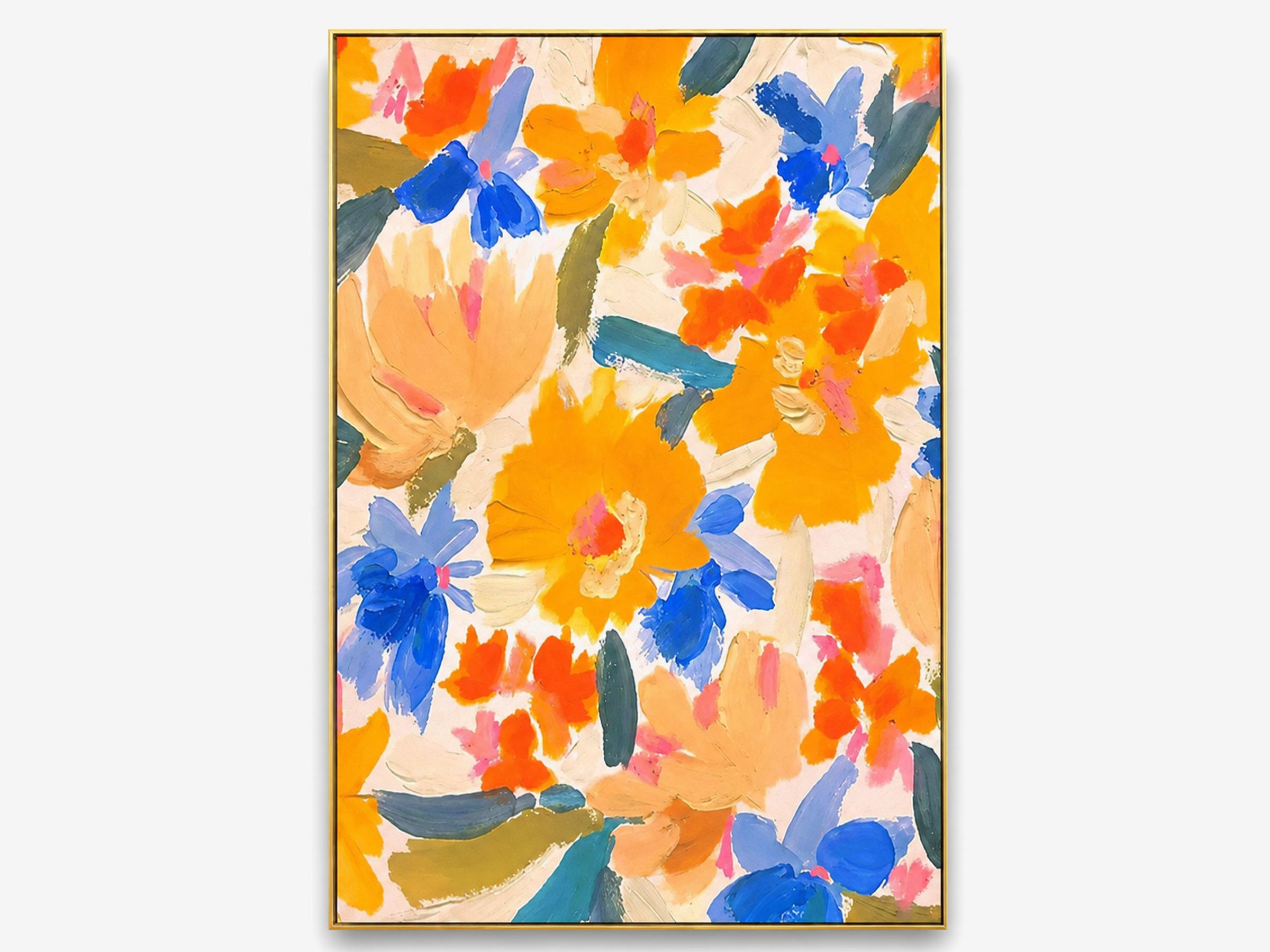 Marigold Field Study Oil Painting