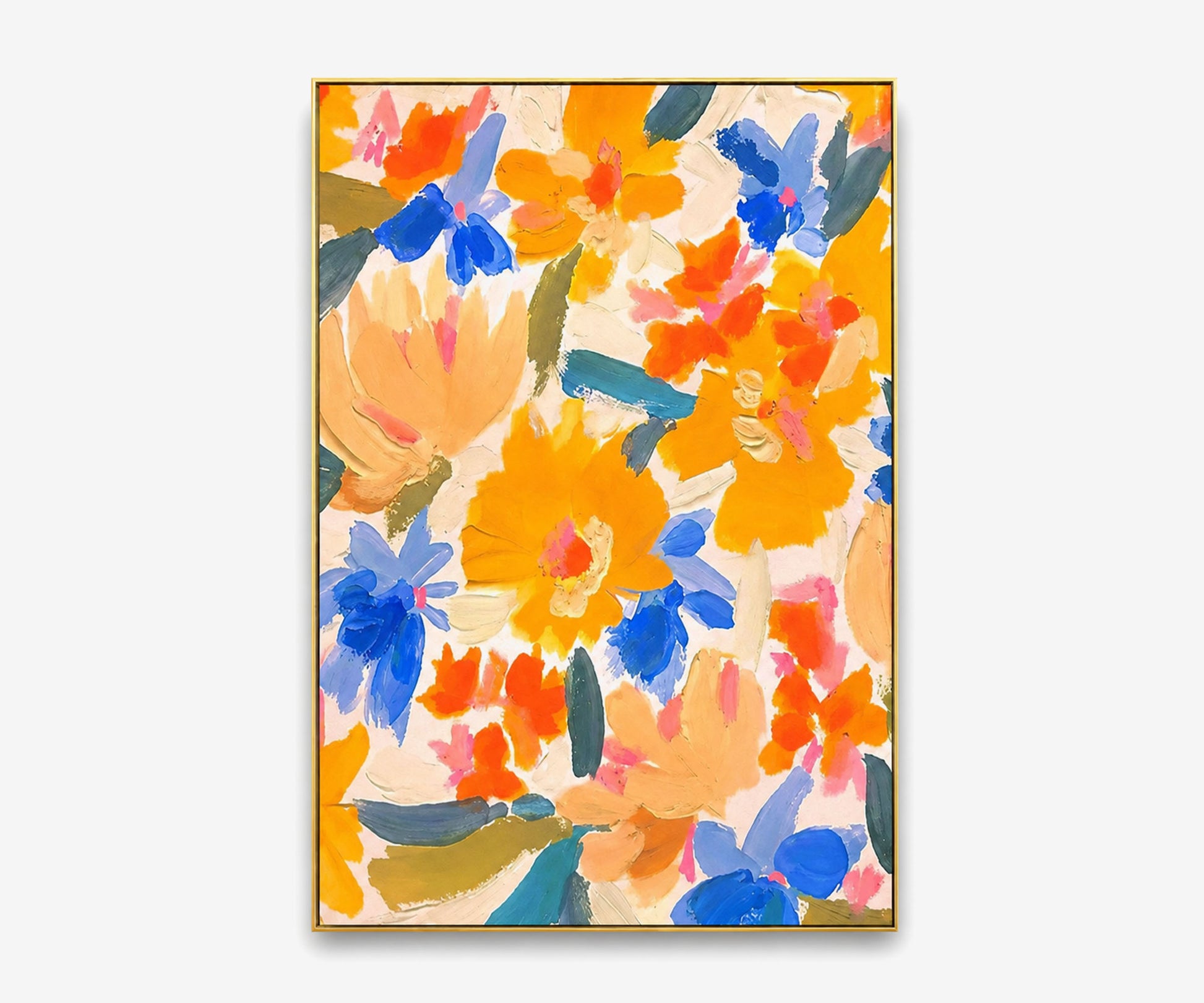 Marigold Field Study Oil Painting