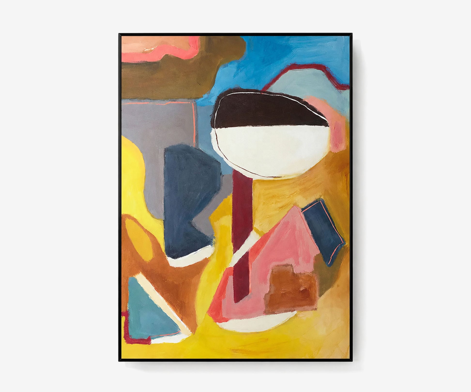Nordic Grid Oil Painting - The Essential 